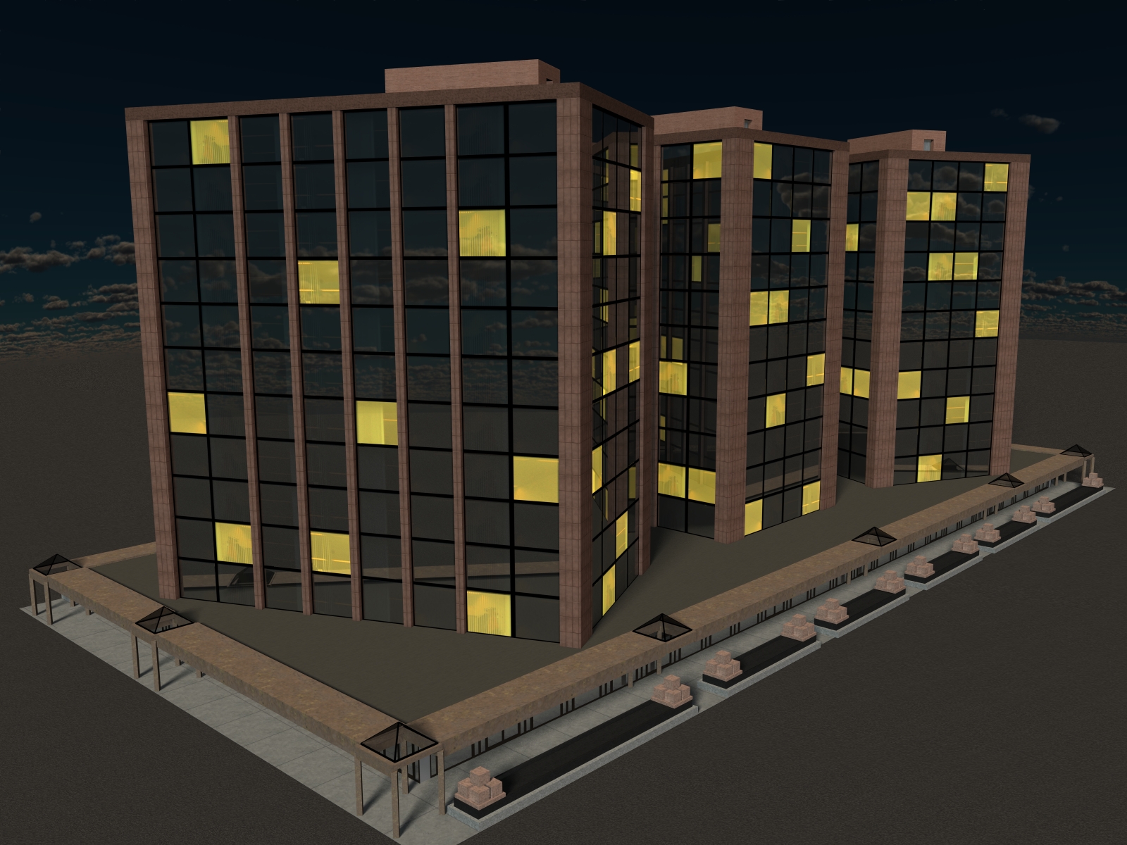West Coast: Office Building 02 for Poser 7+ by N/A