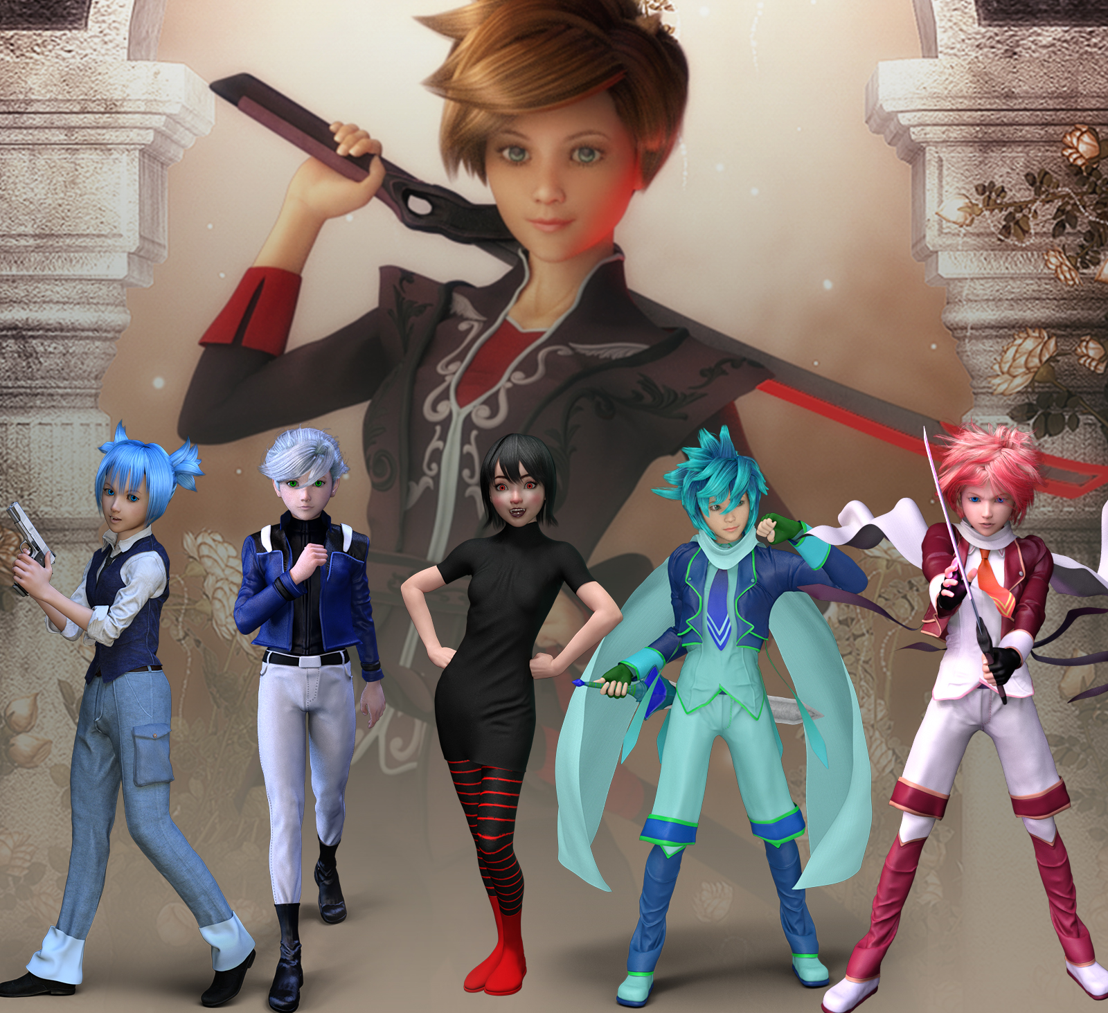 Fantasy Anime Poses VIII by N/A