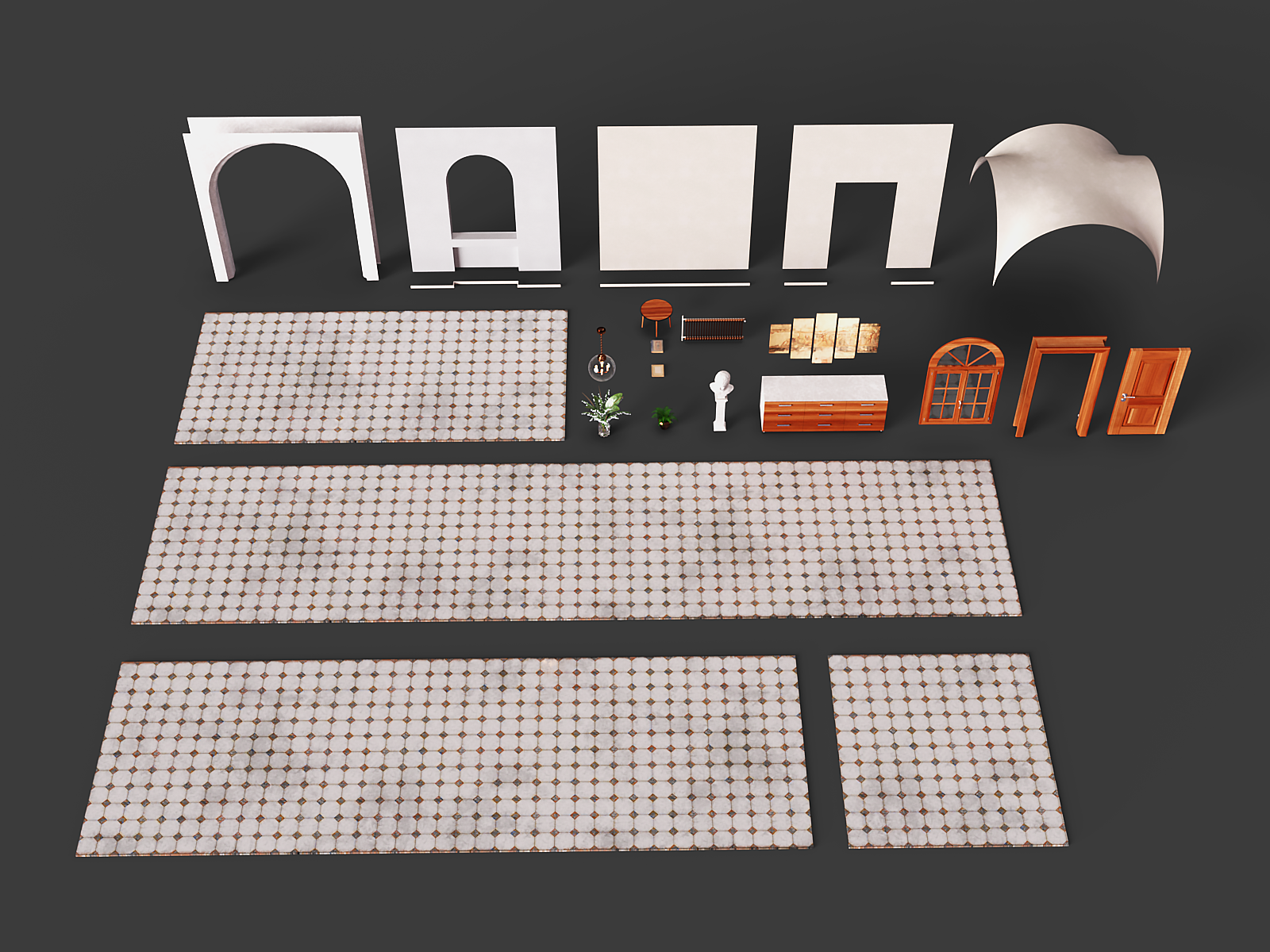 Roman Hallway Kit by N/A
