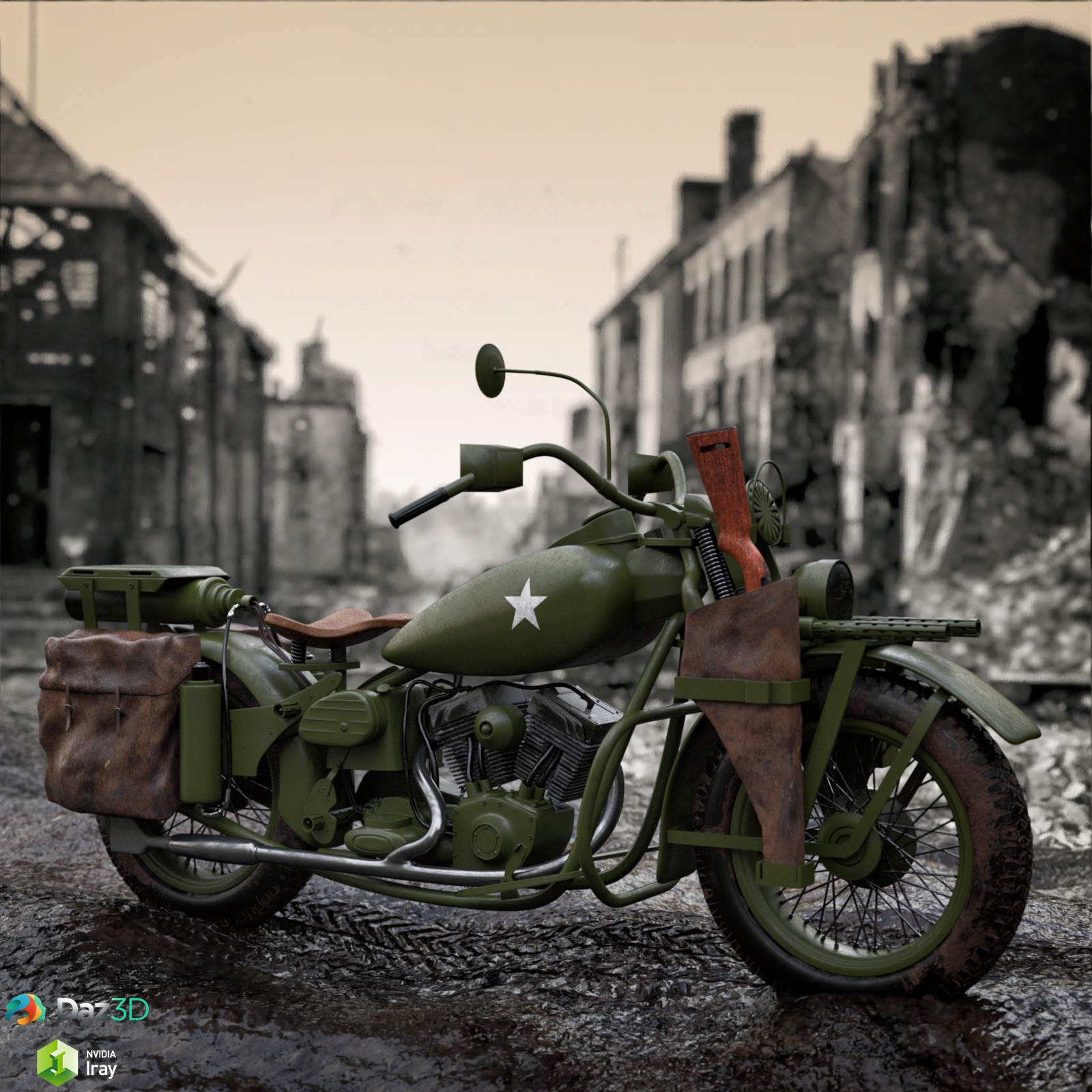 WWII Hero Motorcycle by N/A