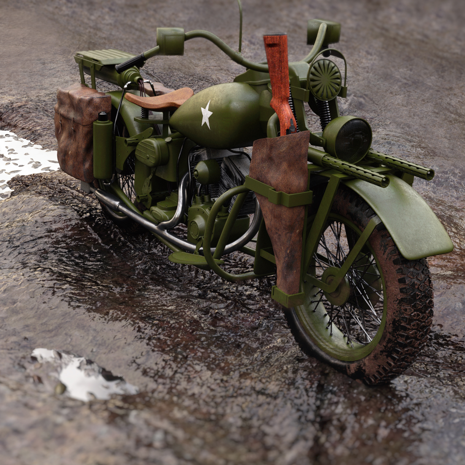 WWII Hero Motorcycle by N/A