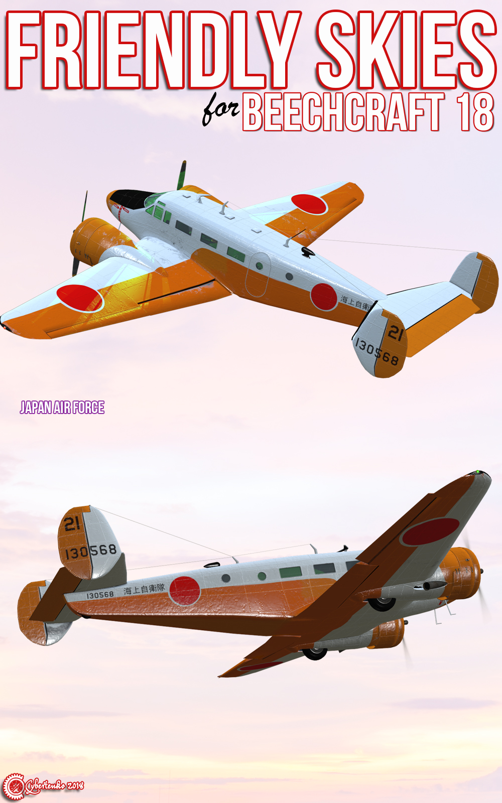 Friendly Skies for Beechcraft Model 18 by N/A