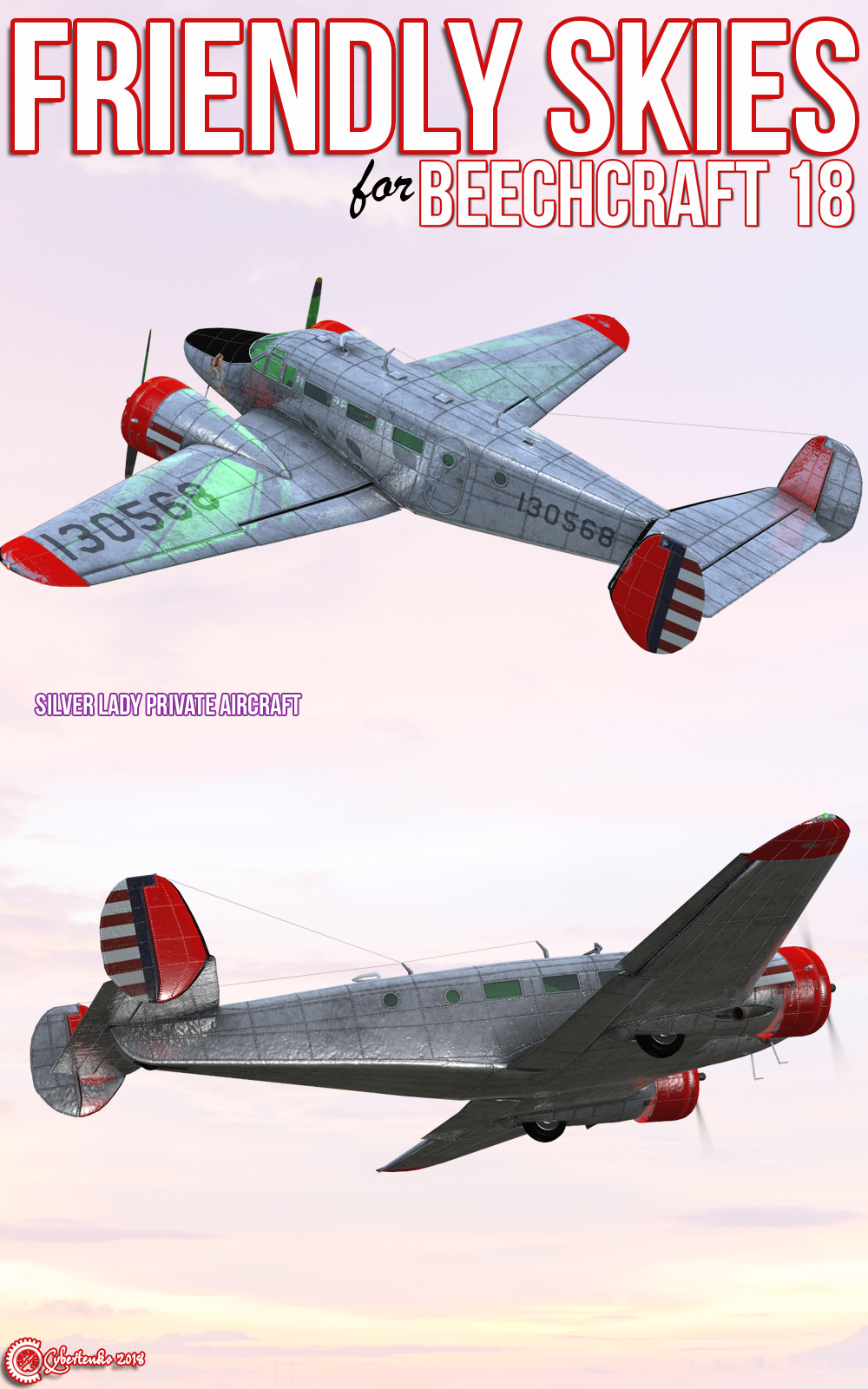 Friendly Skies for Beechcraft Model 18 by N/A