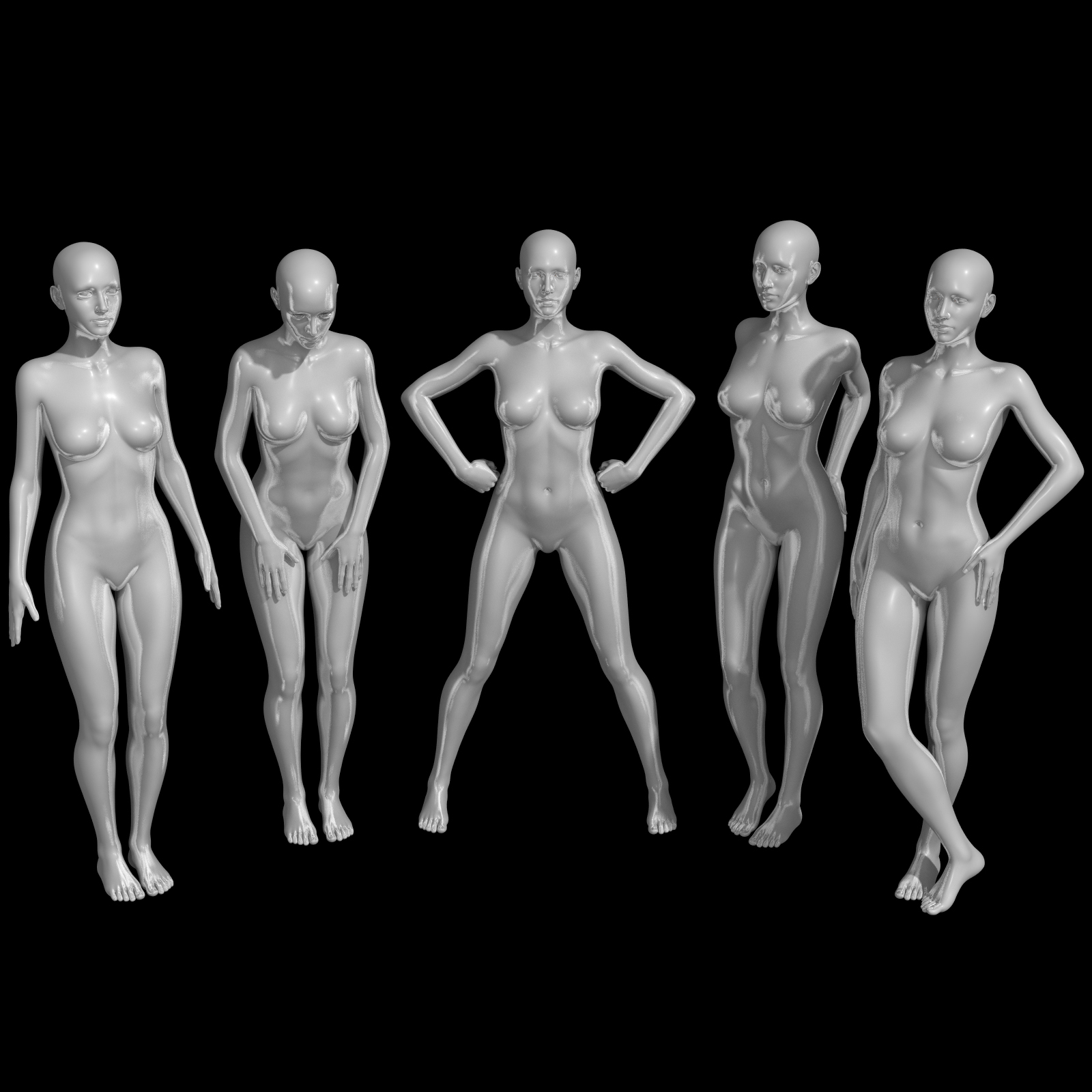 25 Standing Poses for GF3 by N/A
