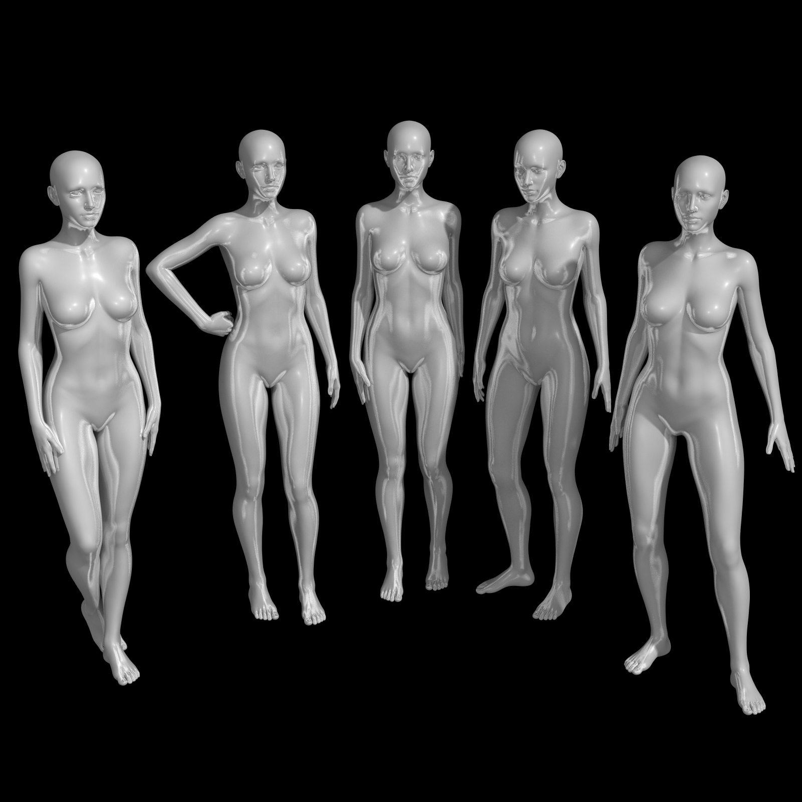 25 Standing Poses for GF3 by N/A