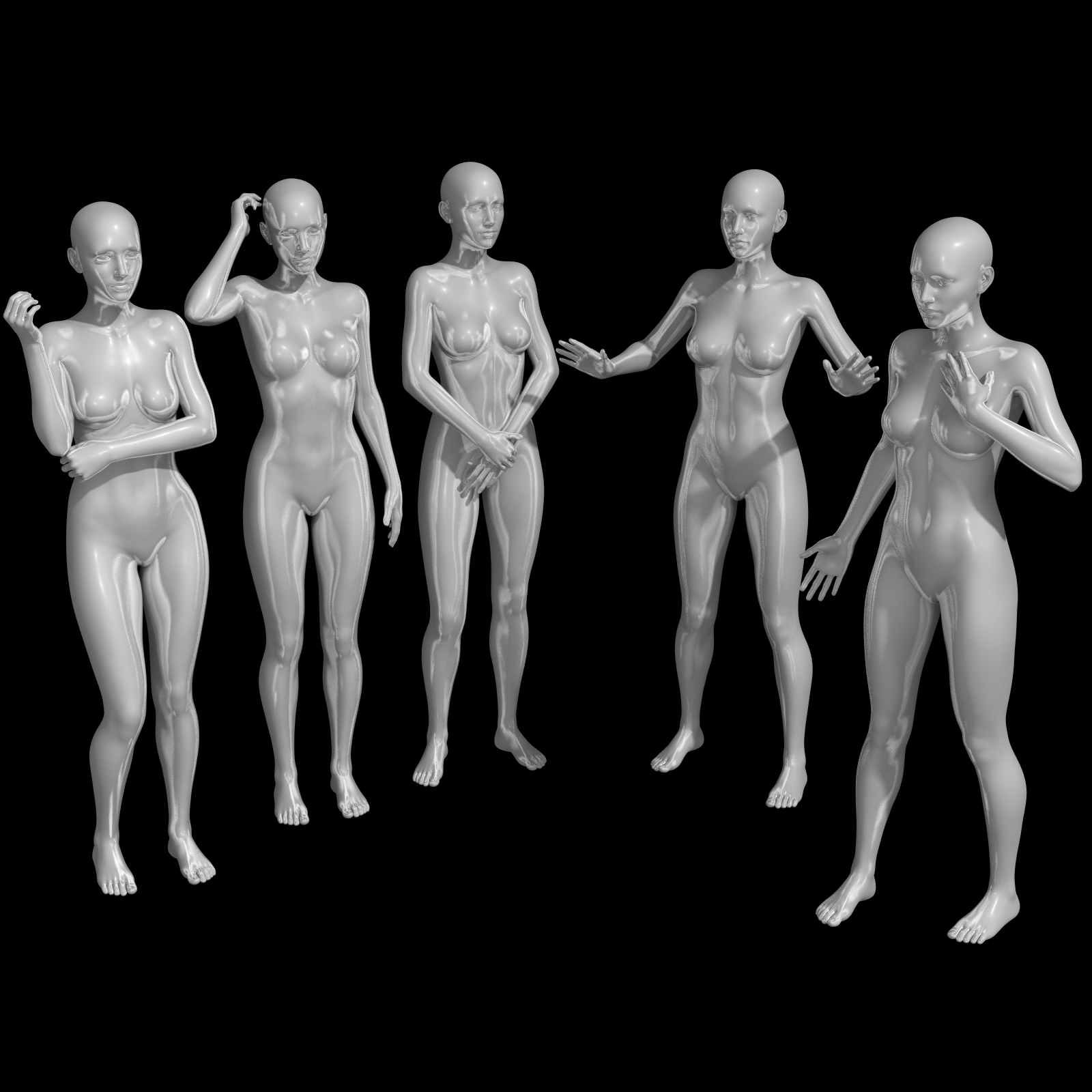 25 Standing Poses for GF3 by N/A