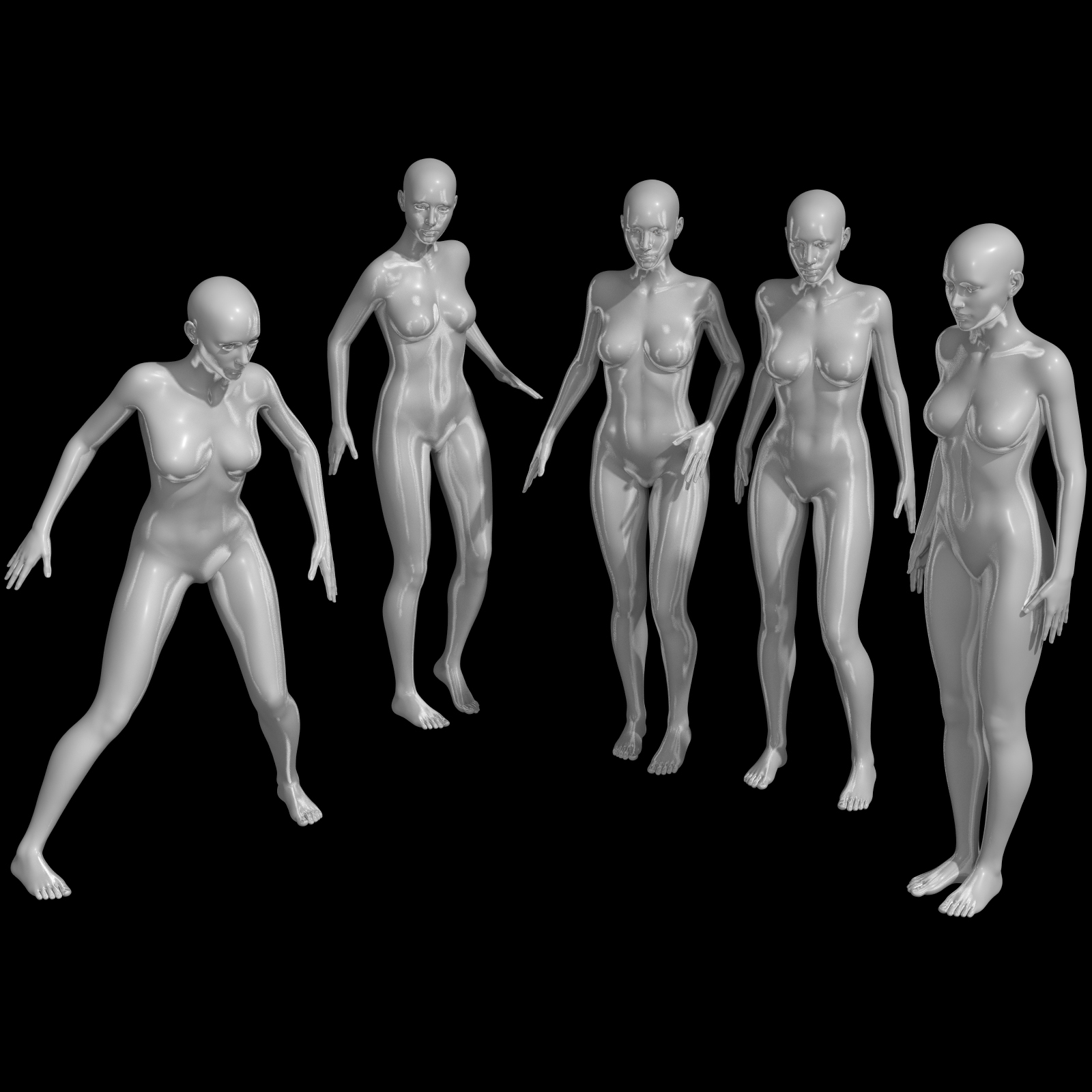 25 Standing Poses for GF3 by N/A