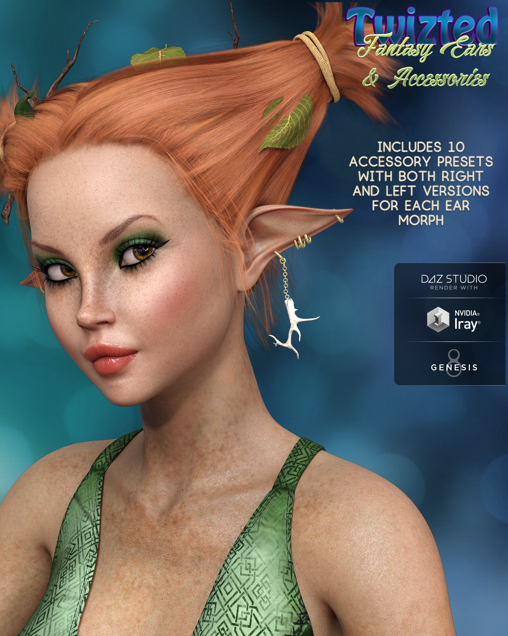 Twizted Fantasy Ears & Accessories for Genesis 8 Female by N/A