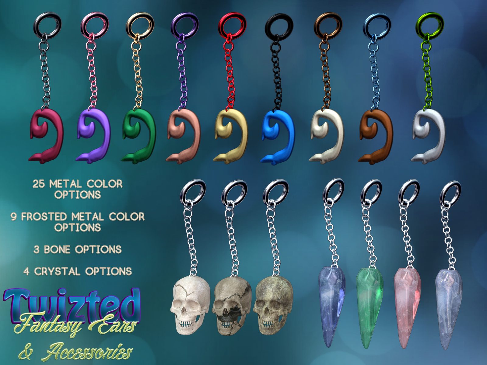 Twizted Fantasy Ears & Accessories for Genesis 8 Female by N/A