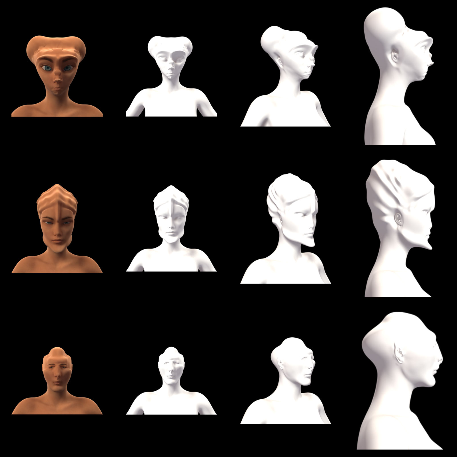 Alien Head Morphs for G8F by N/A