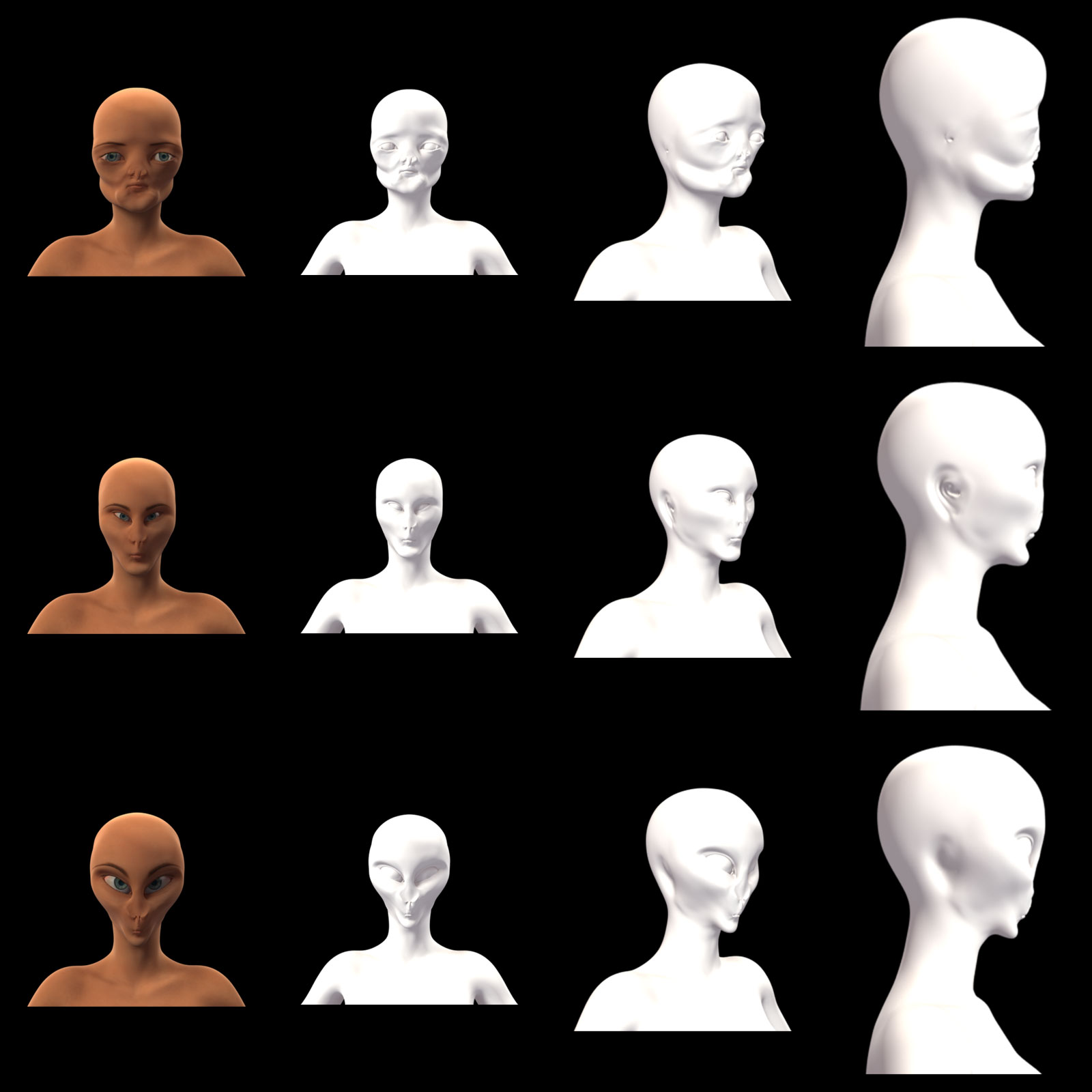 Alien Head Morphs for G8F by N/A