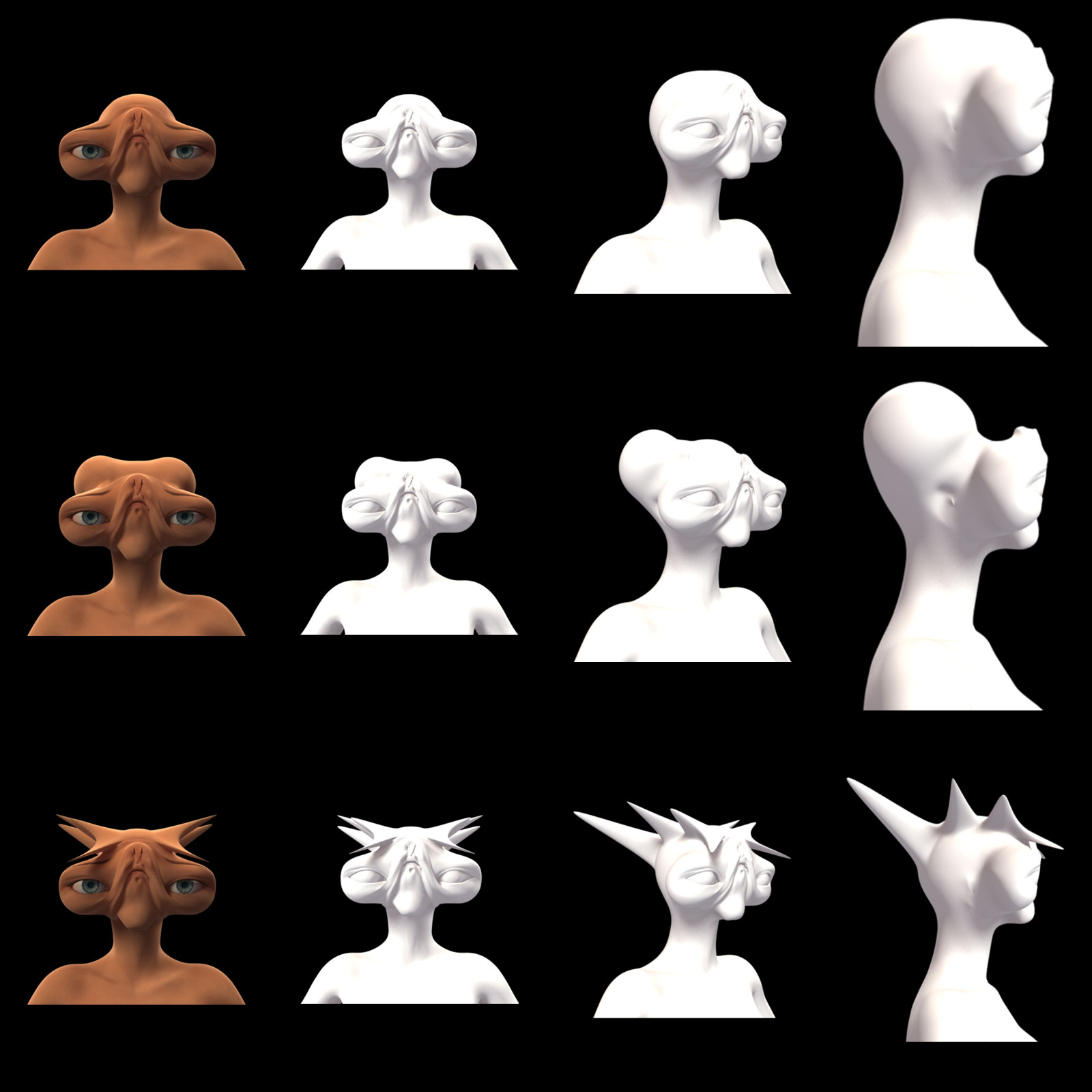 Alien Head Morphs for G8F by N/A