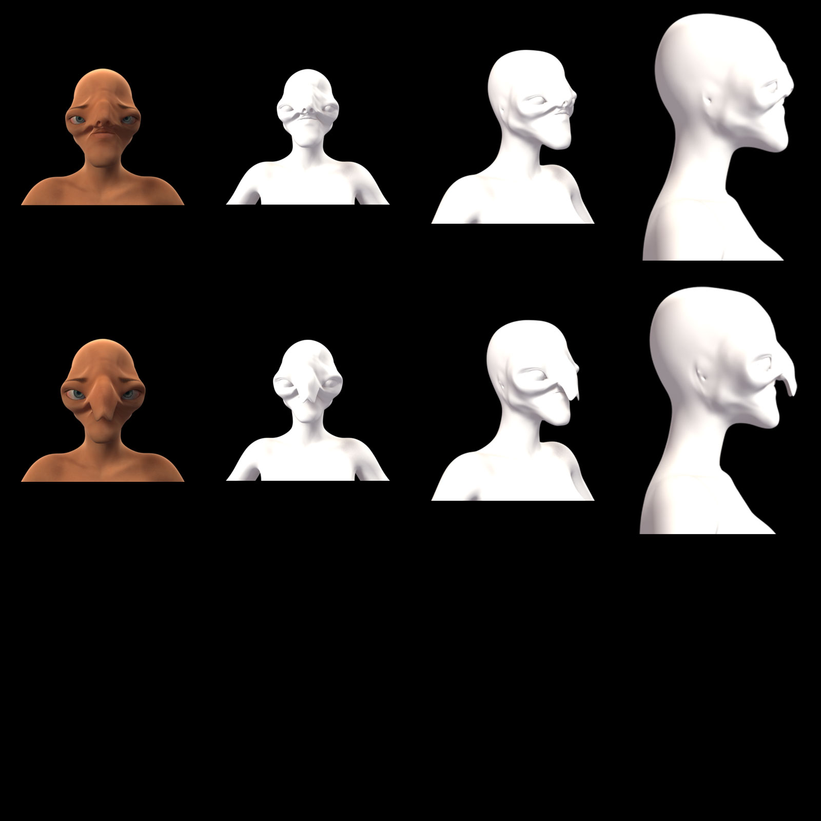Alien Head Morphs for G8F by N/A
