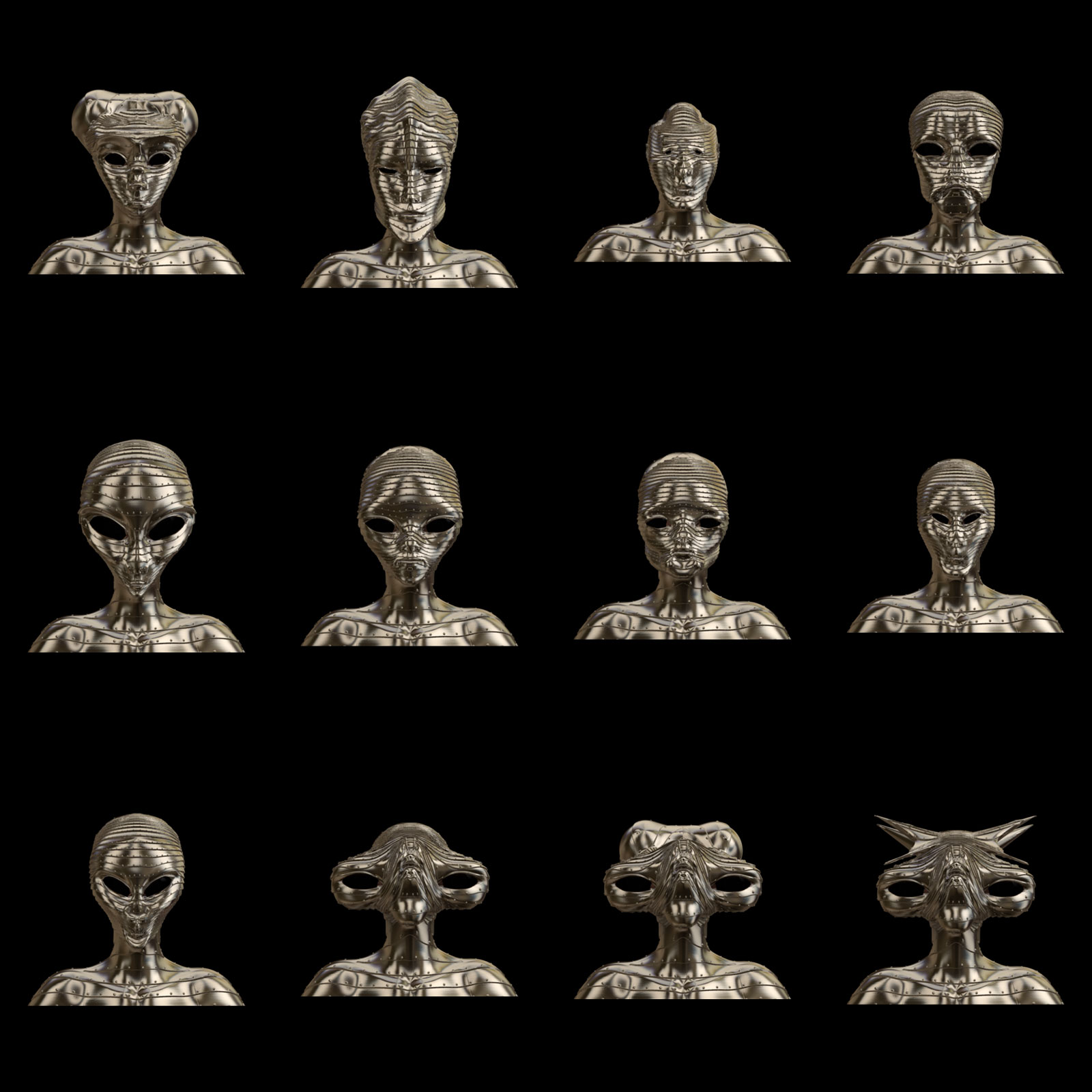 Alien Head Morphs for G8F by N/A