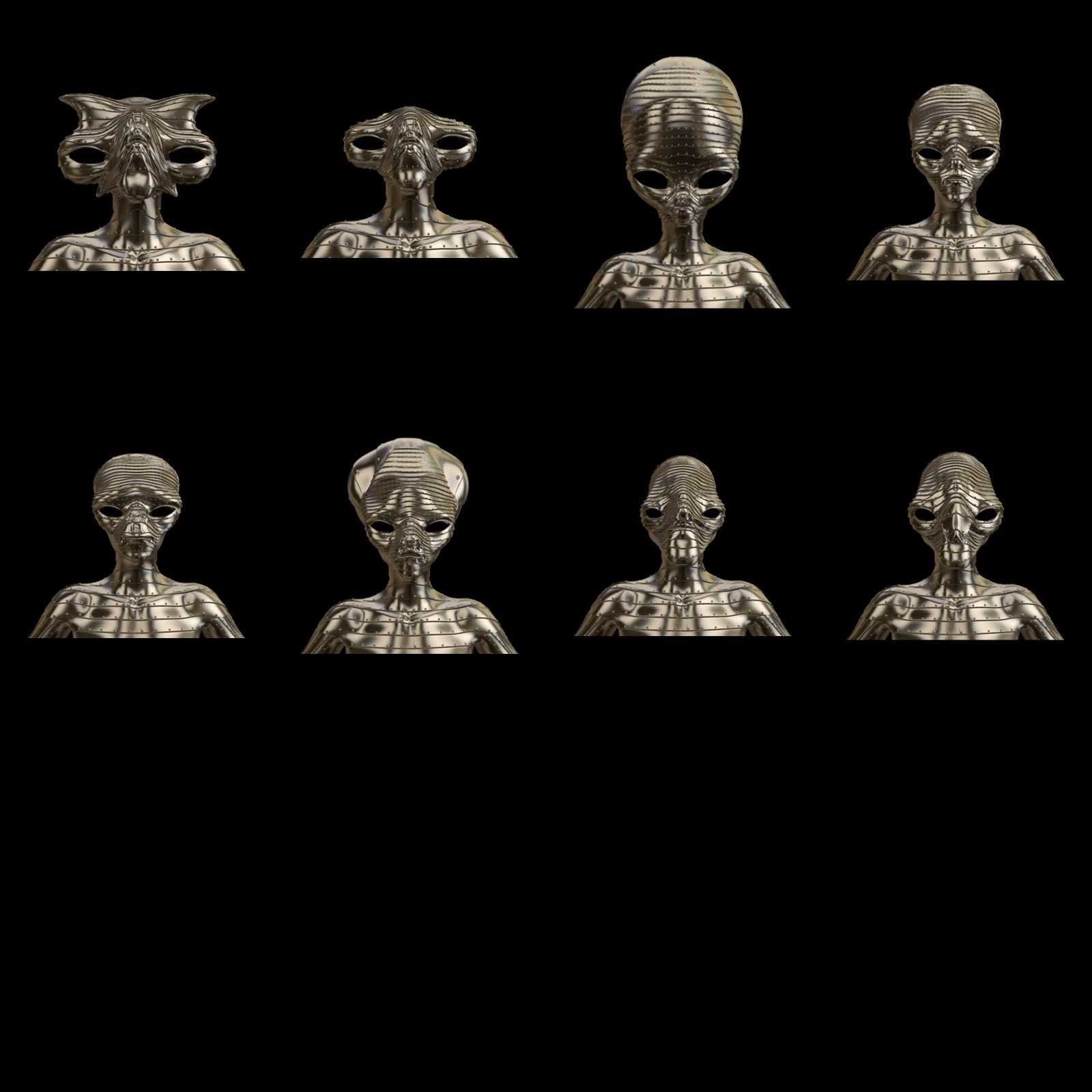Alien Head Morphs for G8F by N/A