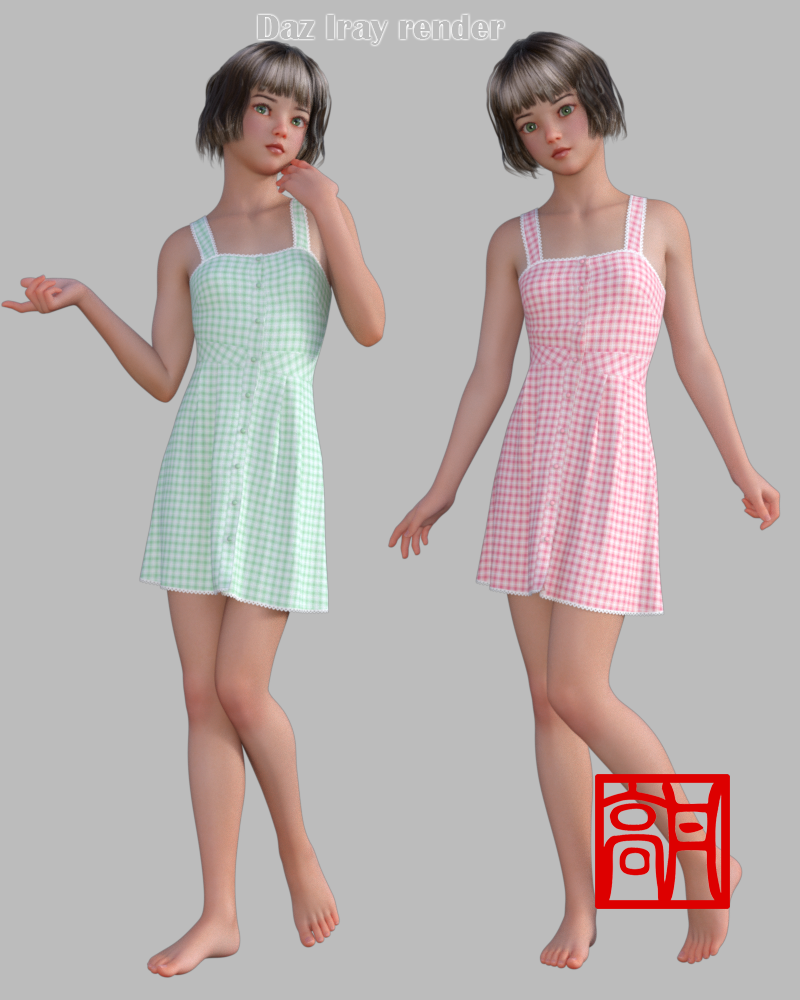 dForce Summer Dress 1 for Genesis 8 Female by N/A