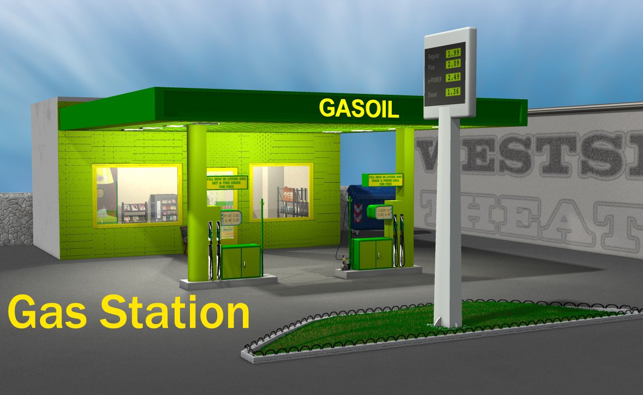 Gas Station by N/A