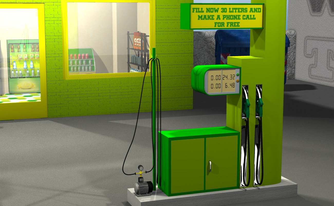 Gas Station by N/A