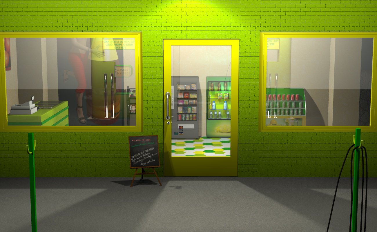 Gas Station by N/A