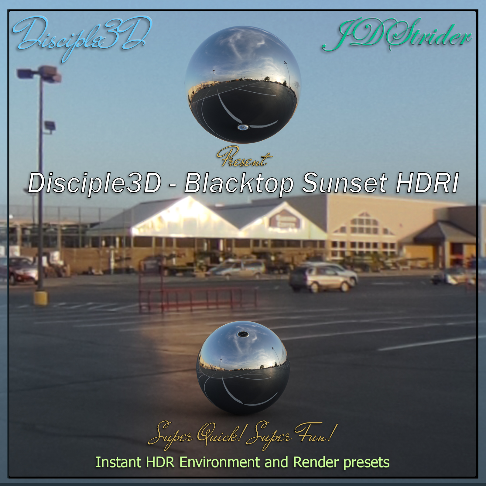 Disciple3D - Blacktop Sunset HDRI by N/A