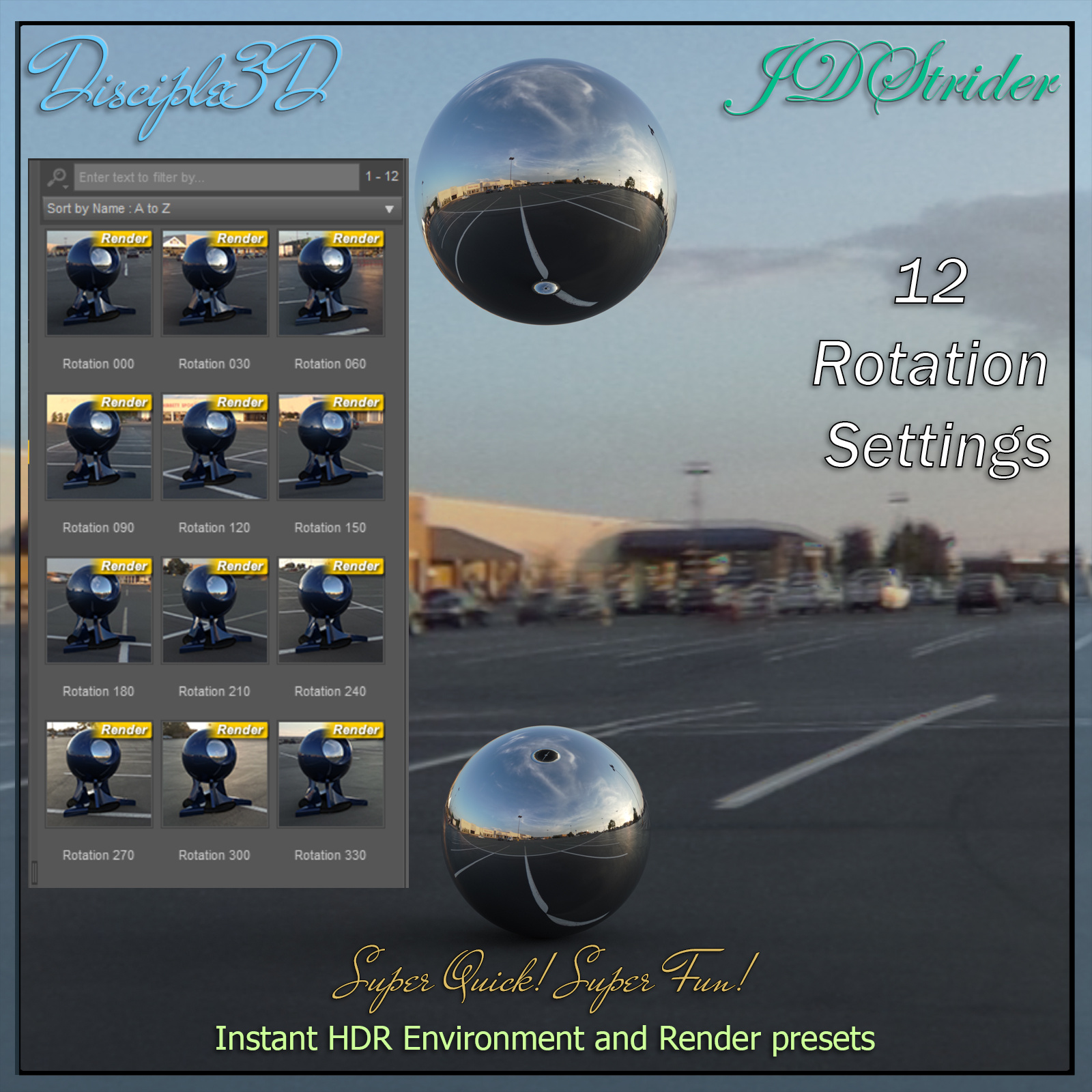 Disciple3D - Blacktop Sunset HDRI by N/A