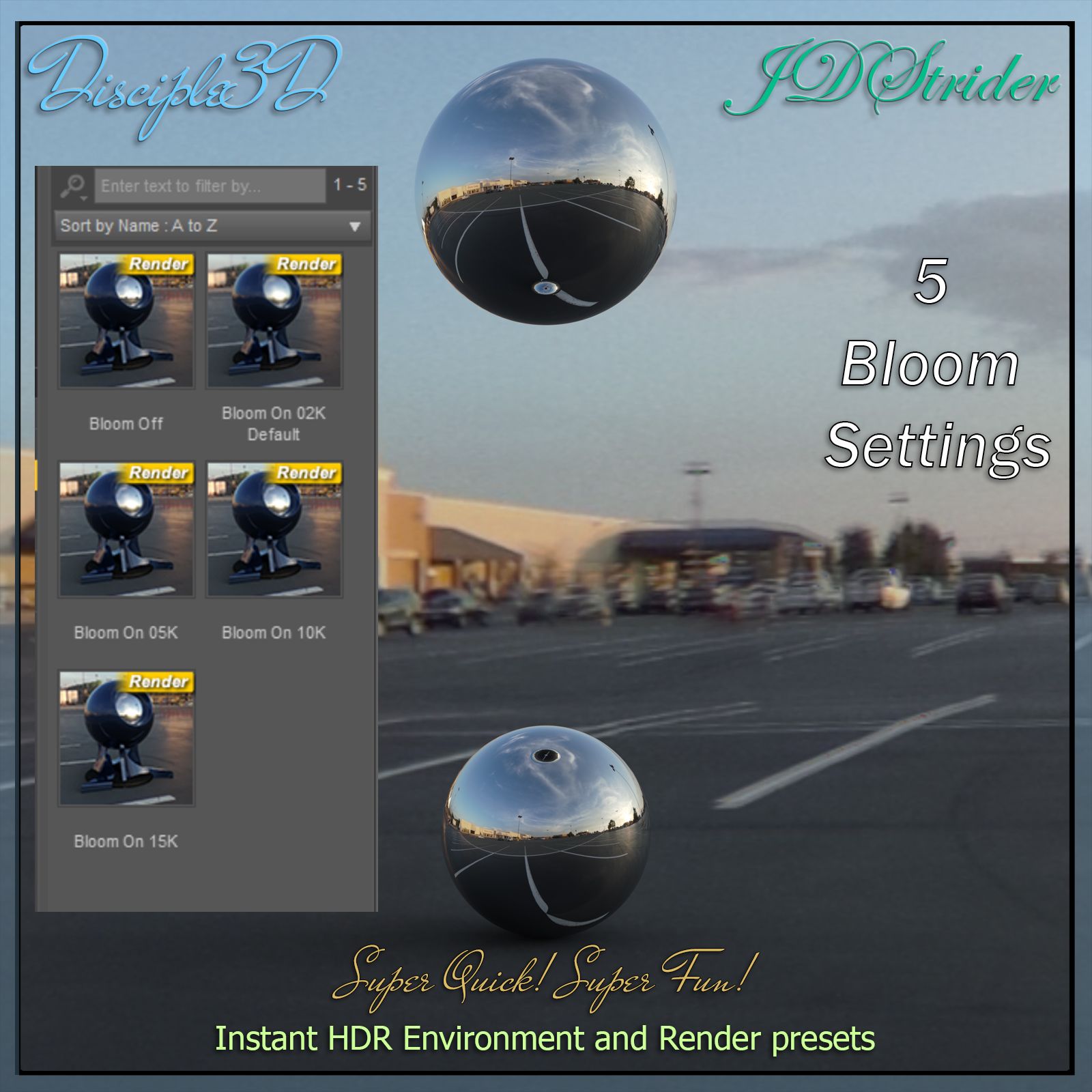Disciple3D - Blacktop Sunset HDRI by N/A
