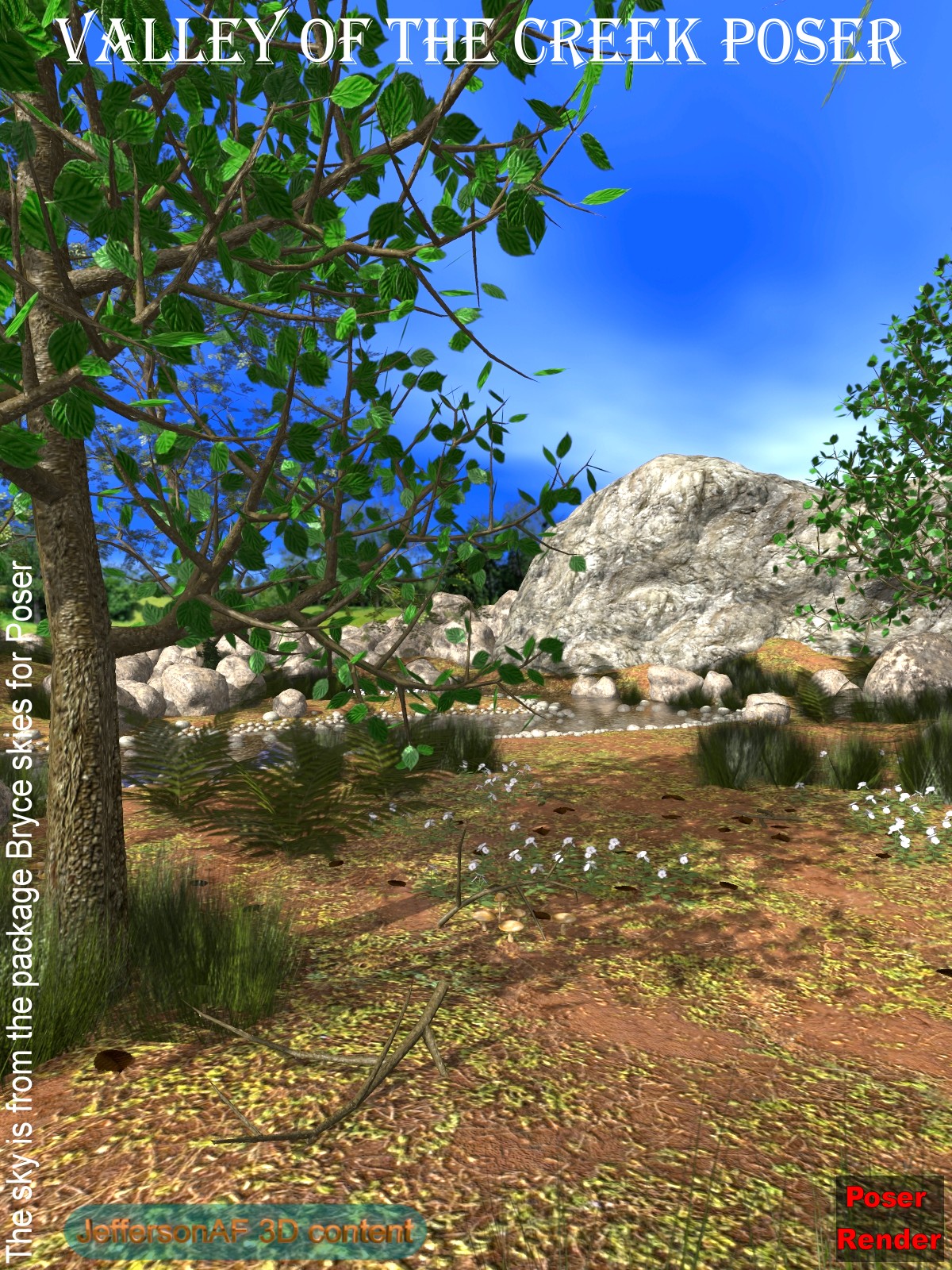 Valley of the creek Poser by N/A