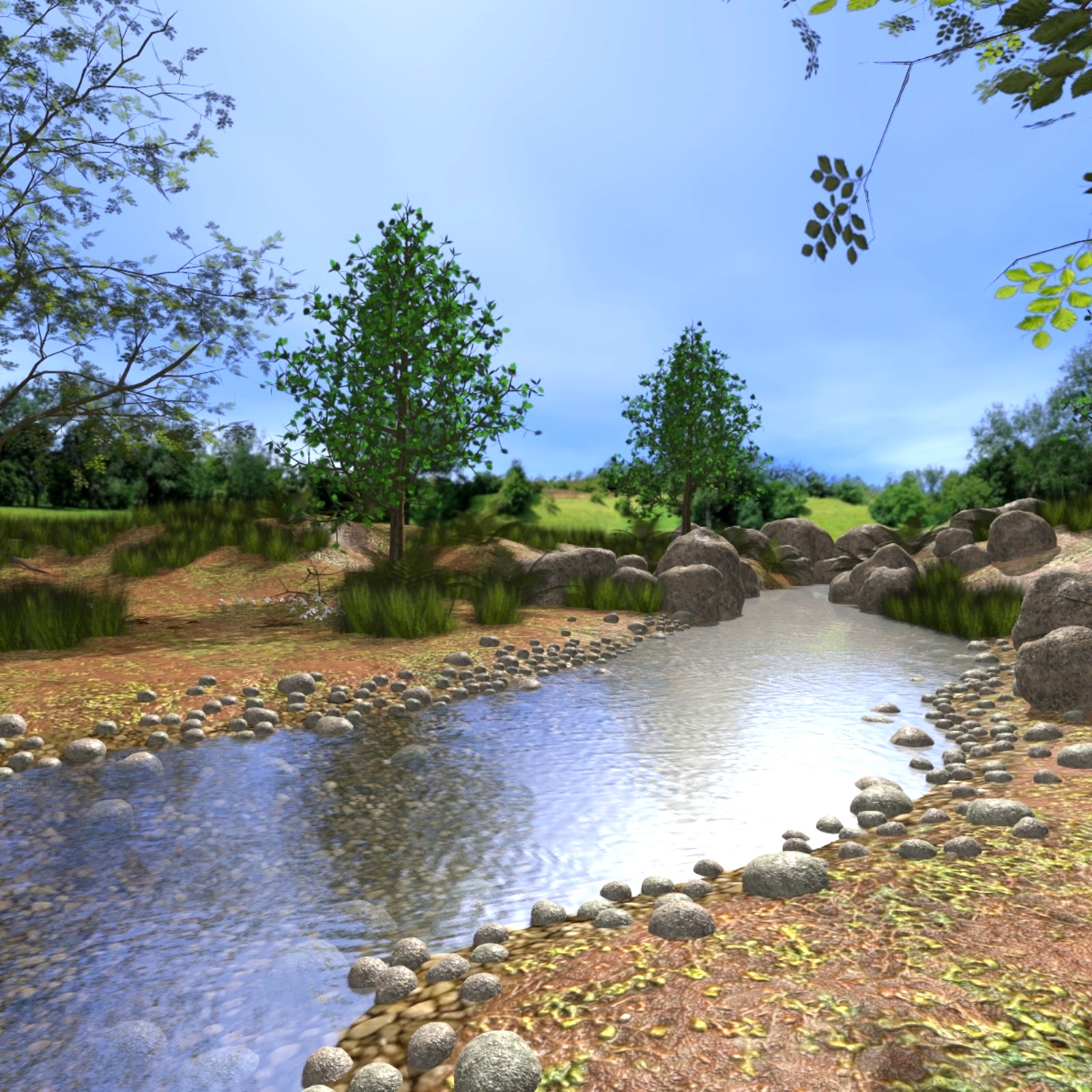 Valley of the creek Poser by N/A