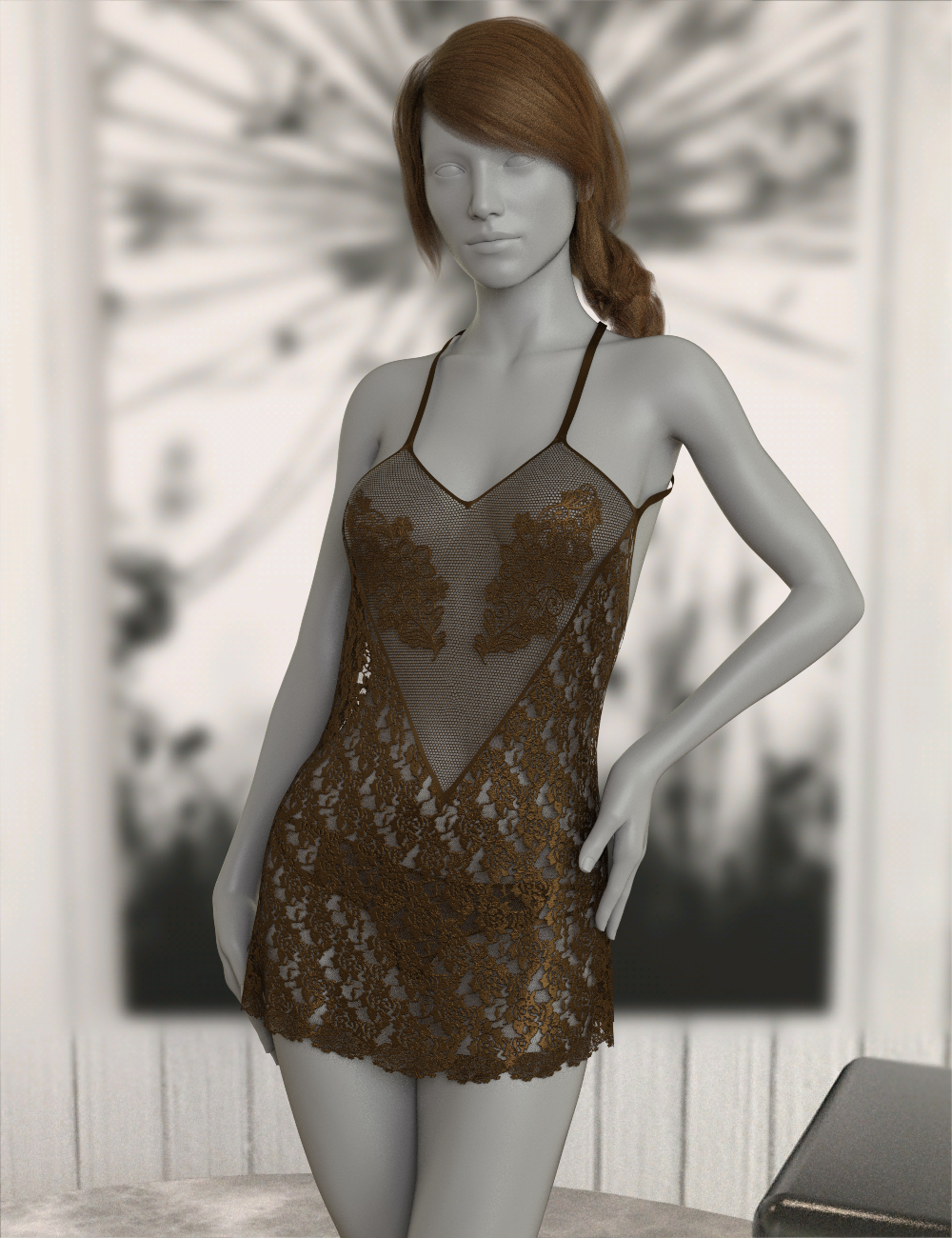 InStyle - JMR dForce Satin Nightgown by N/A