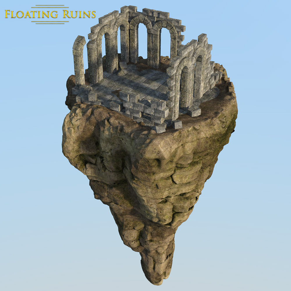 Floating Ruins for DS Iray by N/A