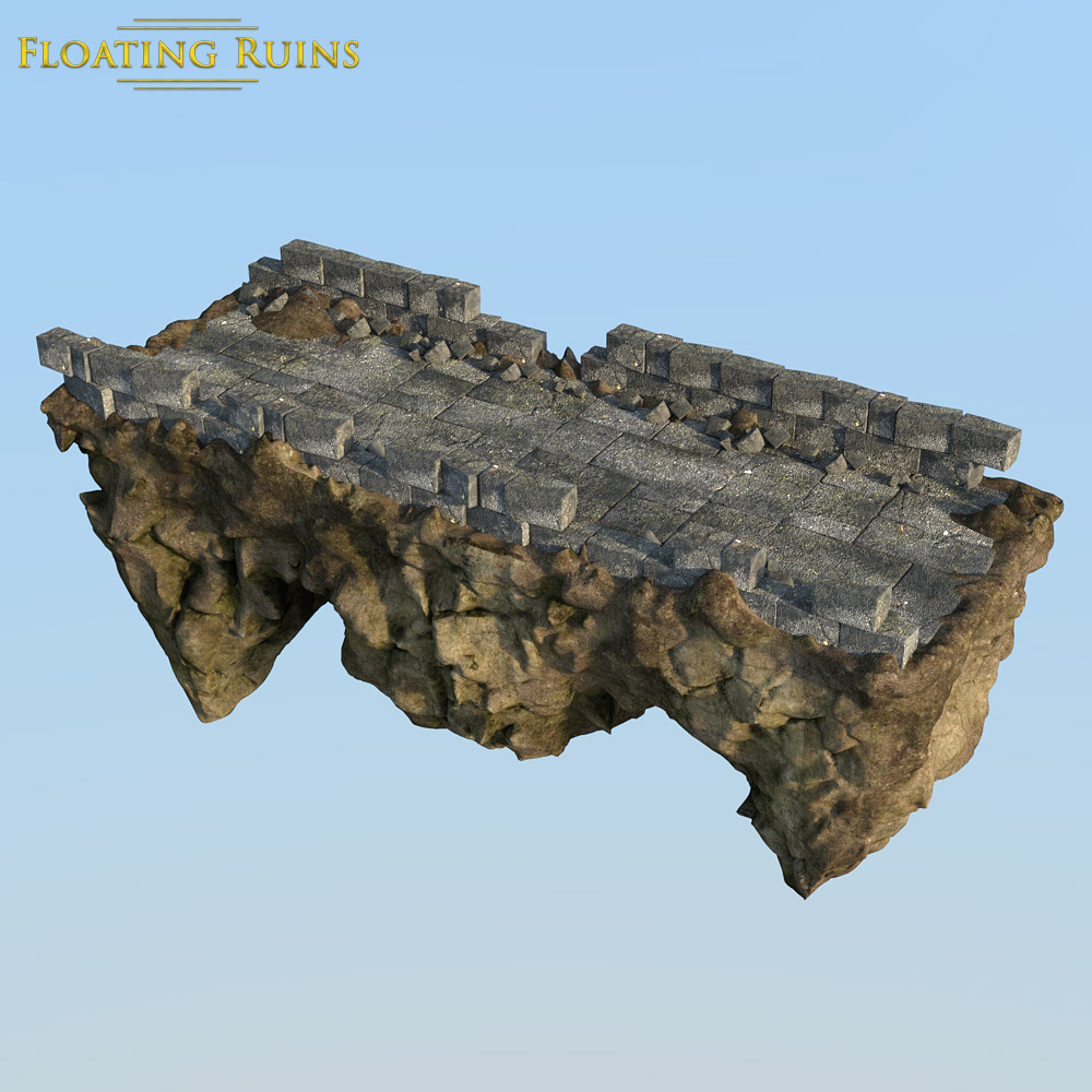 Floating Ruins for DS Iray by N/A