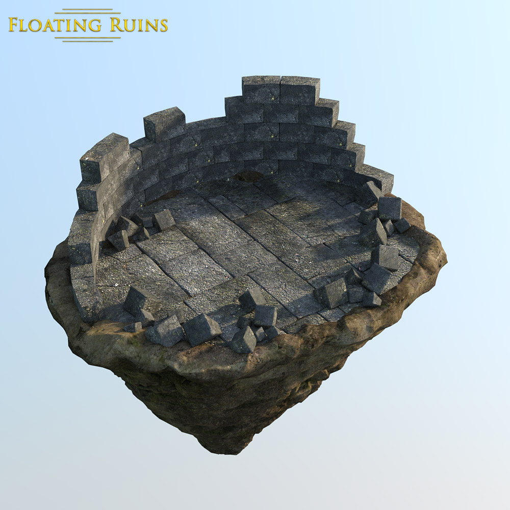 Floating Ruins for DS Iray by N/A