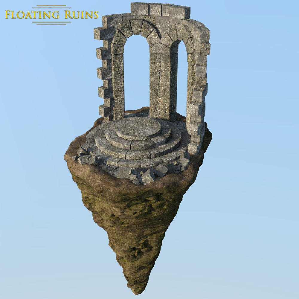 Floating Ruins for DS Iray by N/A