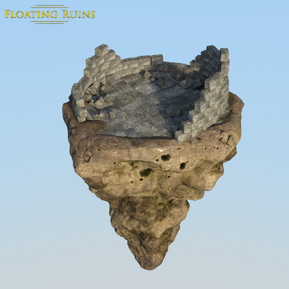 Floating Ruins for DS Iray by N/A