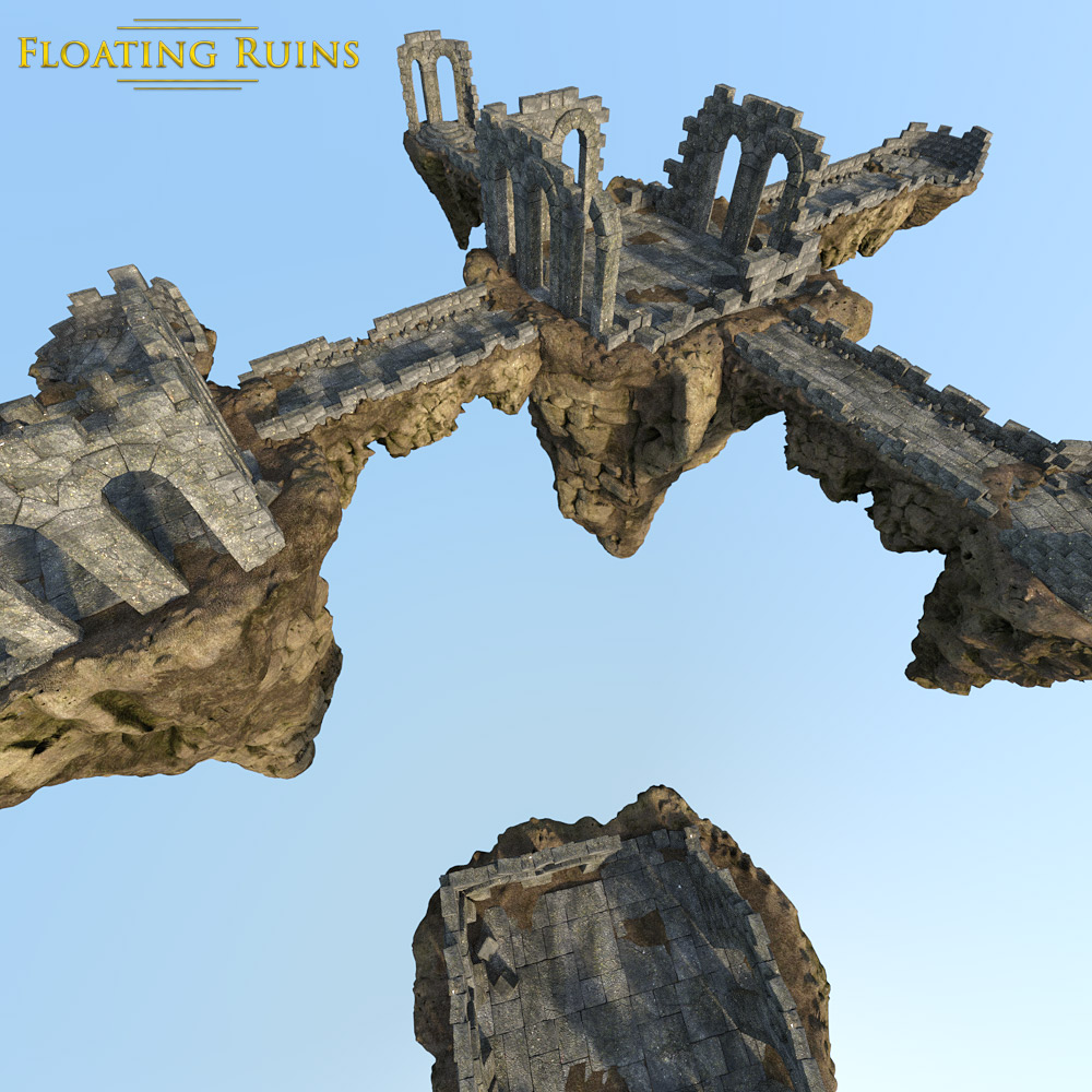 Floating Ruins for DS Iray by N/A