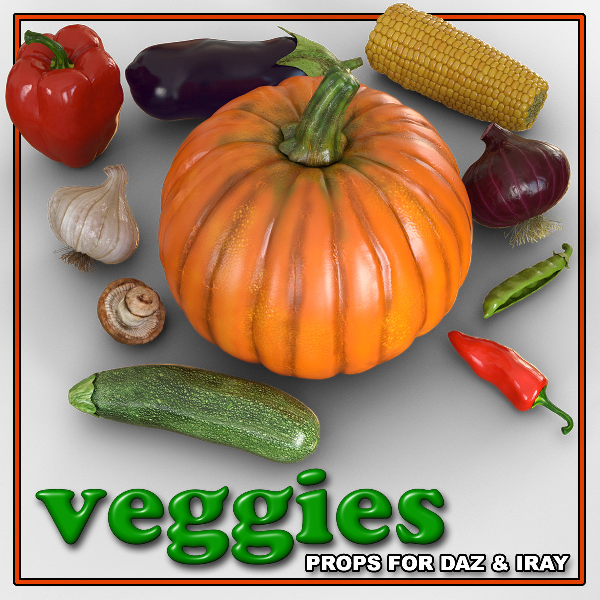 Exnem Veggies for Daz Studio Iray by N/A