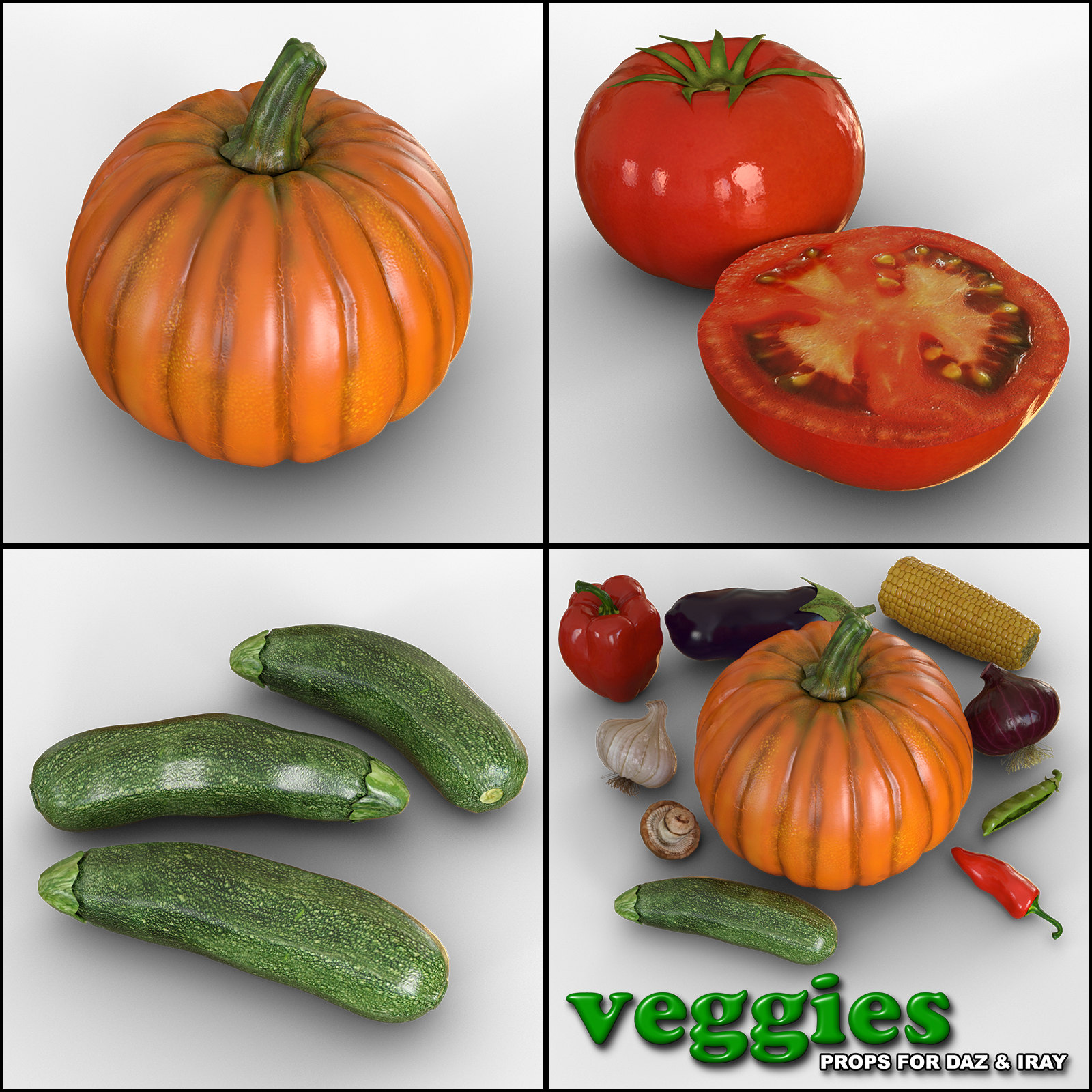 Exnem Veggies for Daz Studio Iray by N/A