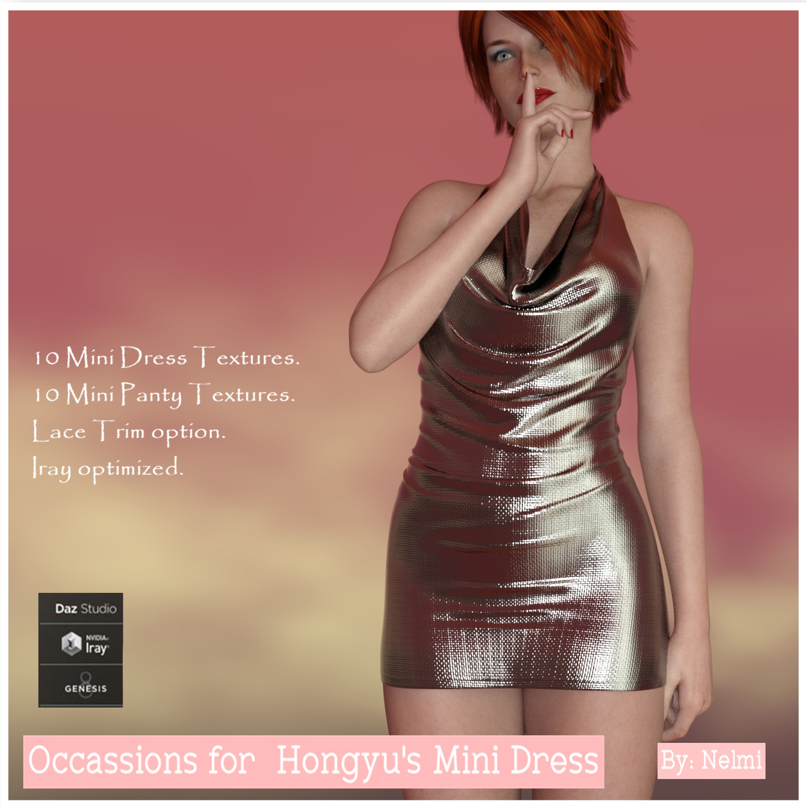 Ocassions Texture set for Mini Dress by Hongyu Genesis 8 and Victoria 8 by N/A