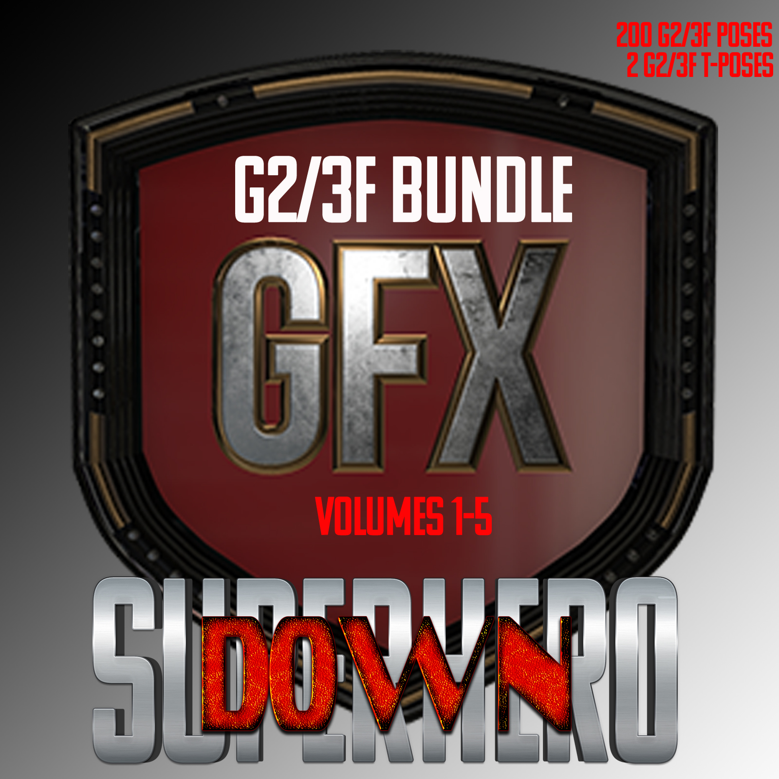 SuperHero Down Bundle for G2F and G3F by N/A