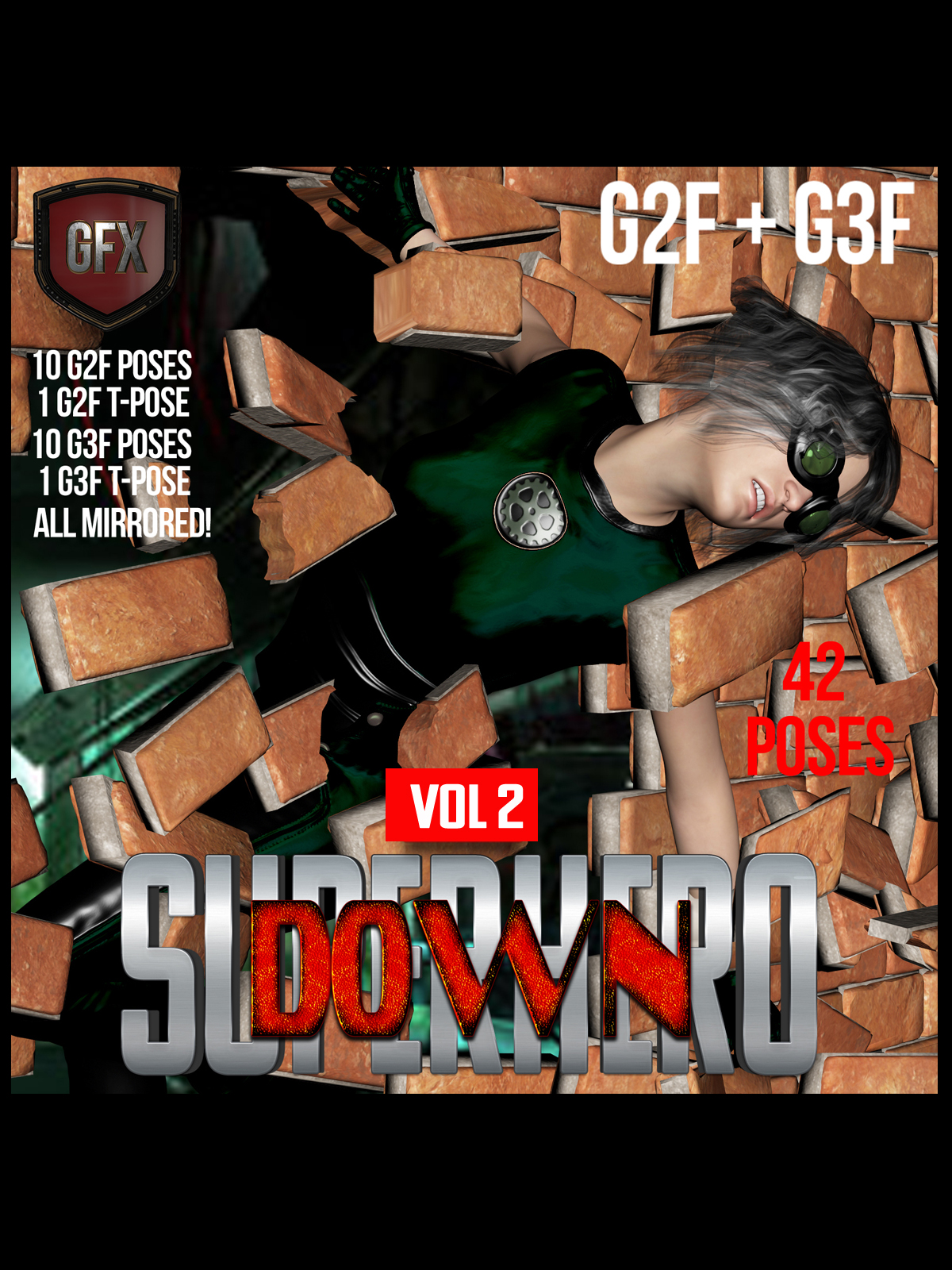 SuperHero Down Bundle for G2F and G3F by N/A