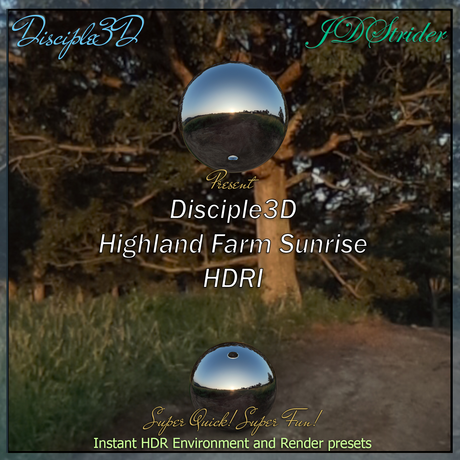 Disciple3D - Highland Farms Sunset HDRI by N/A