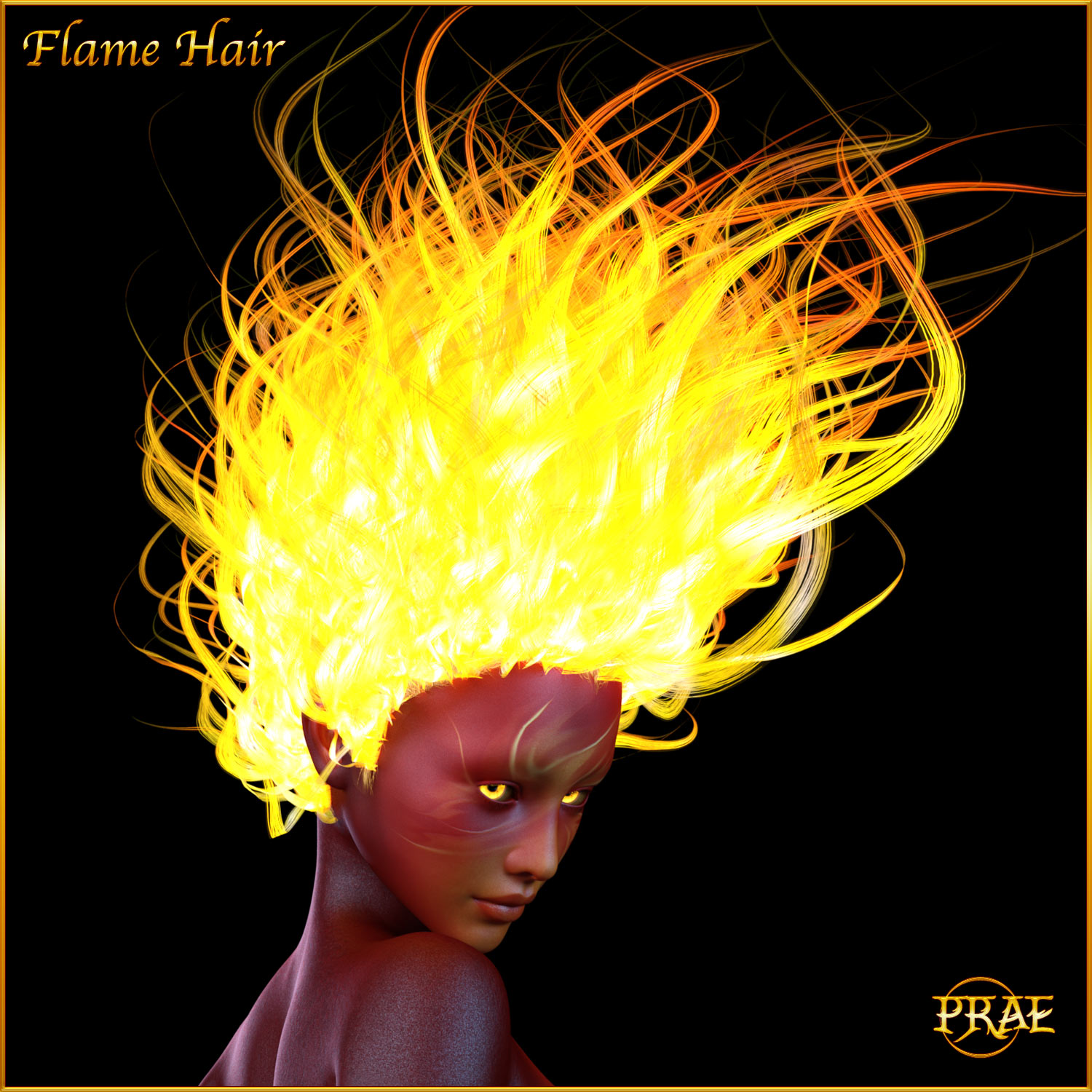 Prae-Fire Hair Double Pack G3/G8 Daz by N/A