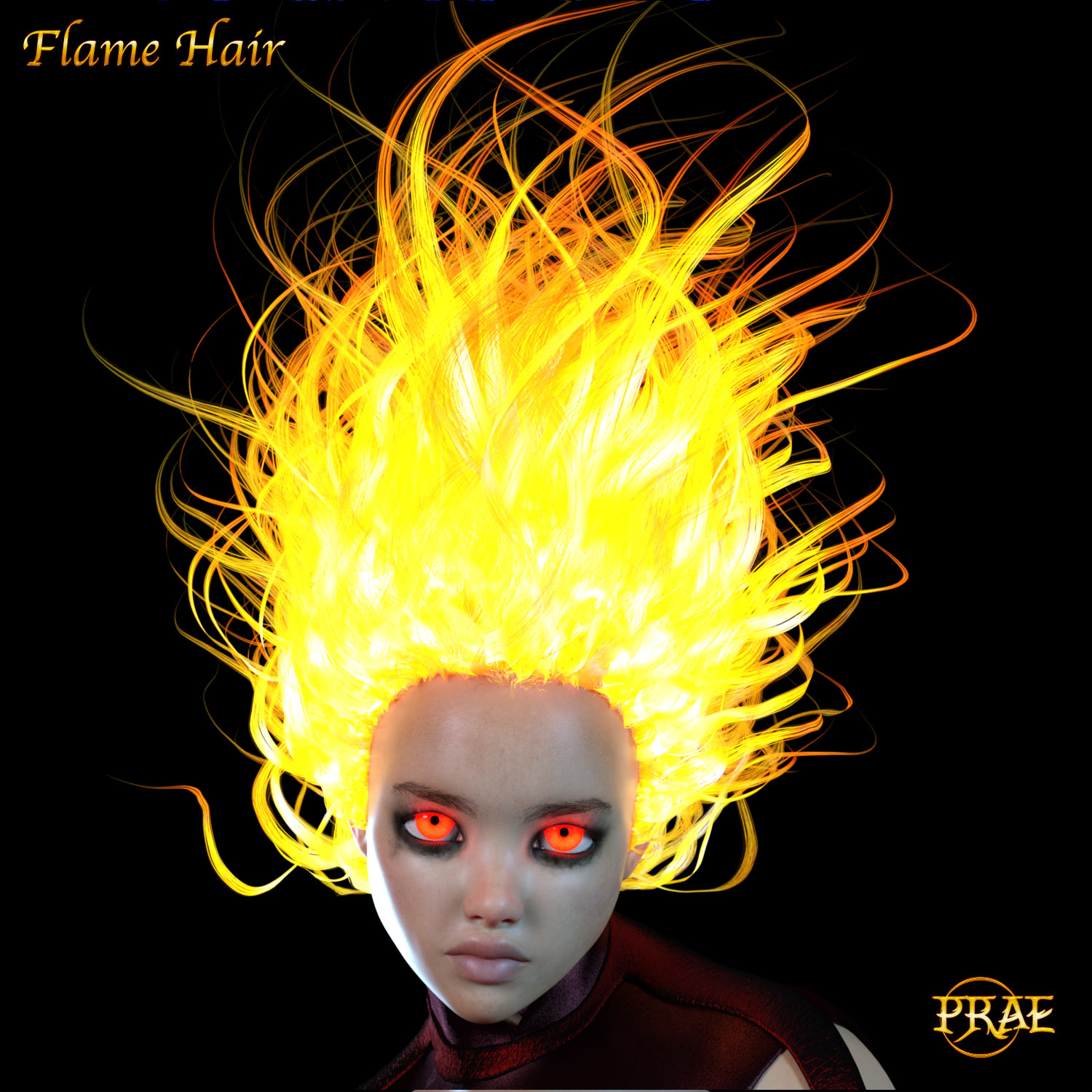 Prae-Fire Hair Double Pack G3/G8 Daz by N/A