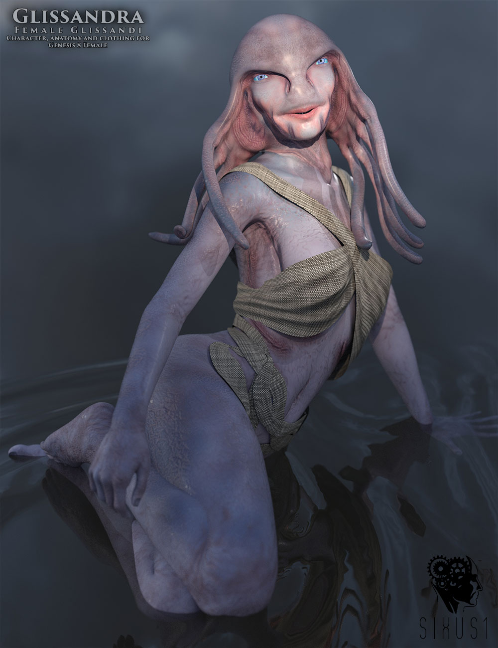 Glissandra Female Glissandi Character, anatomy and clothing for Genesis 8 Female by N/A