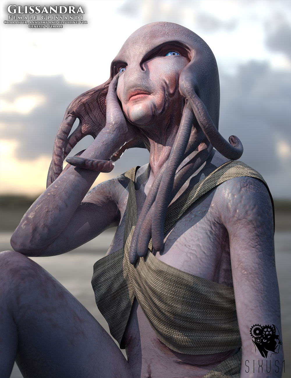 Glissandra Female Glissandi Character, anatomy and clothing for Genesis 8 Female by N/A