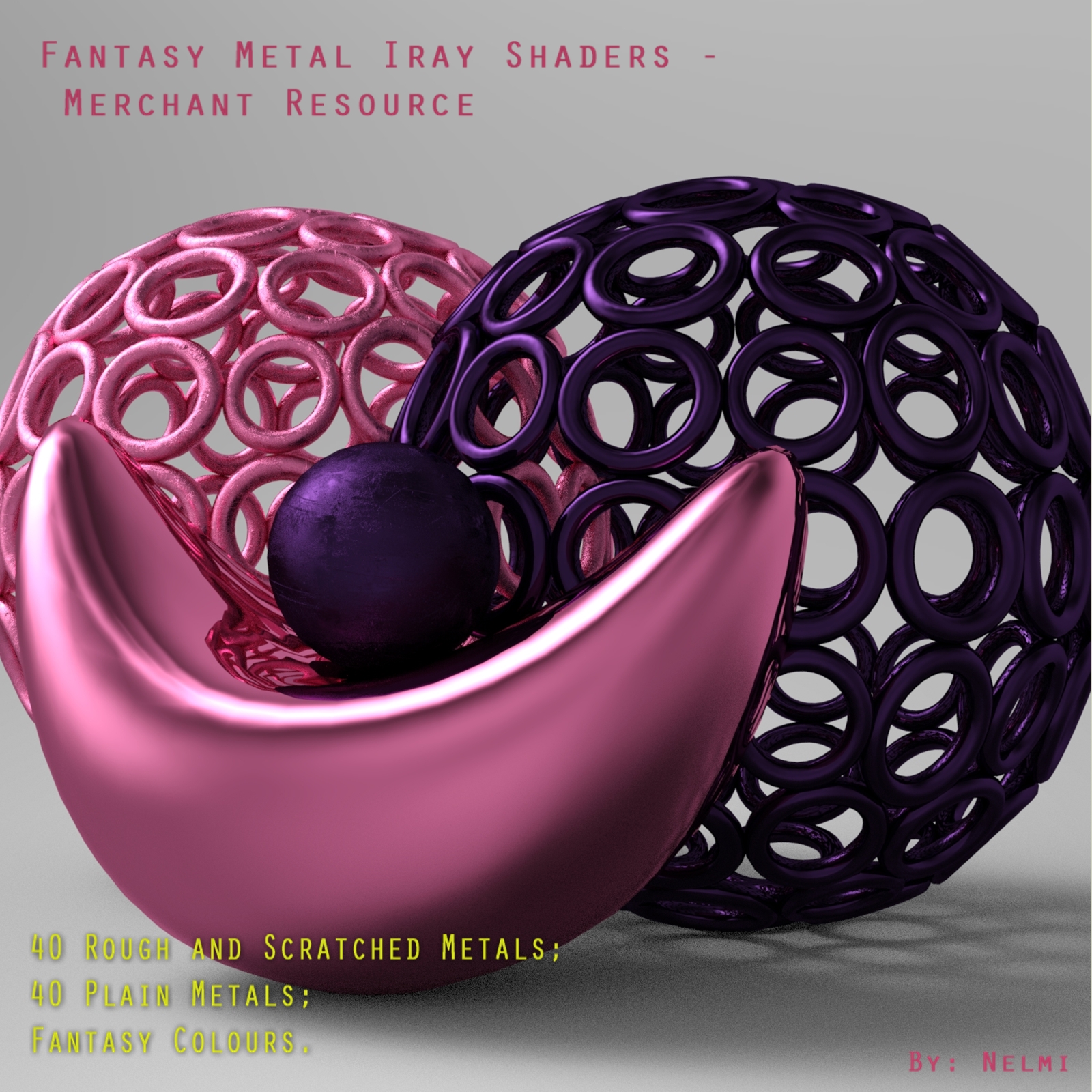 80 Fantasy Metal Iray Shaders - MR by N/A