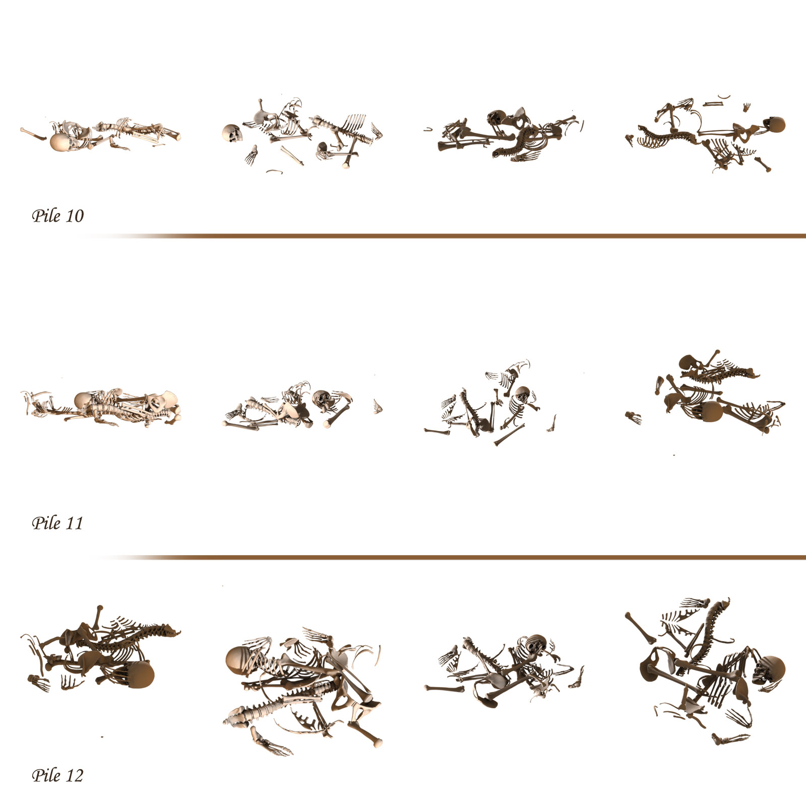 Piles of Bones for G8M Skeleton by N/A