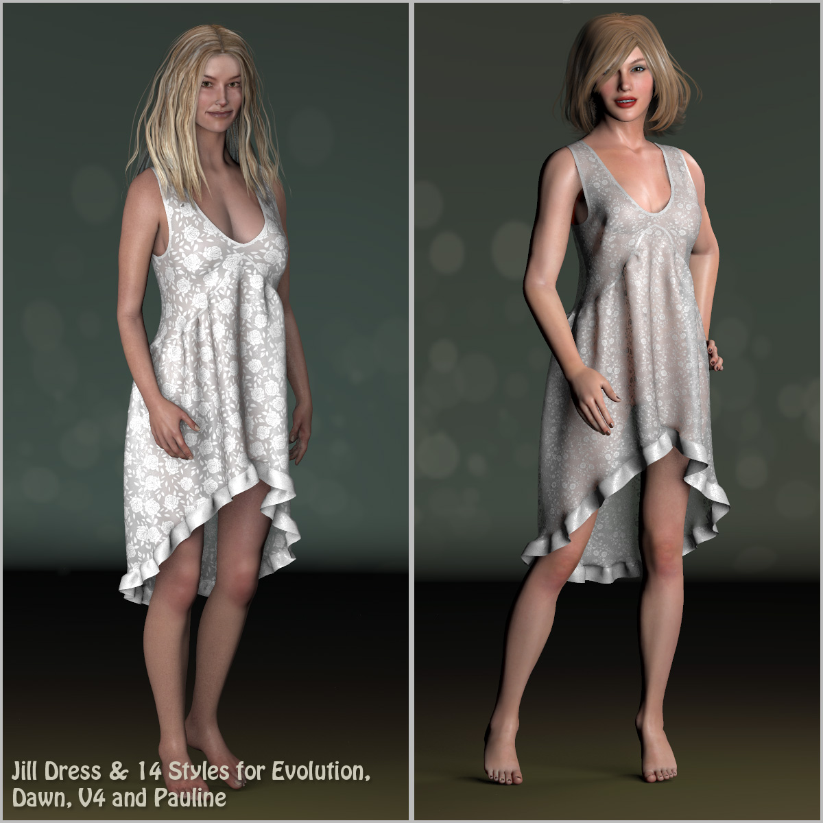 Jill Dress and 14 Styles for Evolution, V4, Dawn and Pauline by N/A