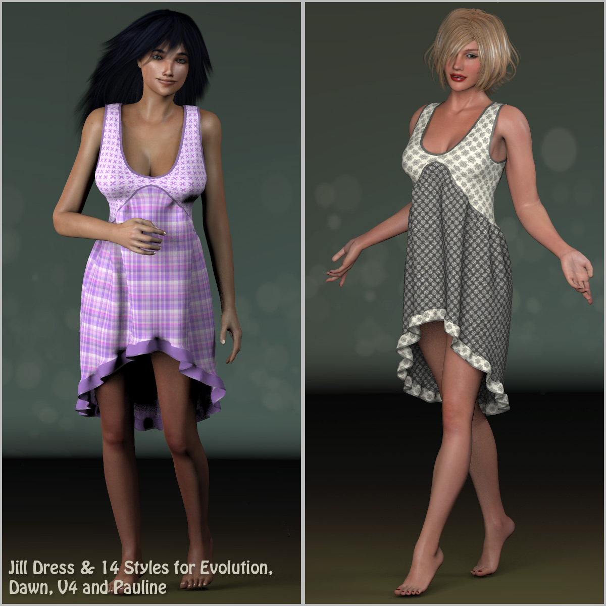 Jill Dress and 14 Styles for Evolution, V4, Dawn and Pauline by N/A