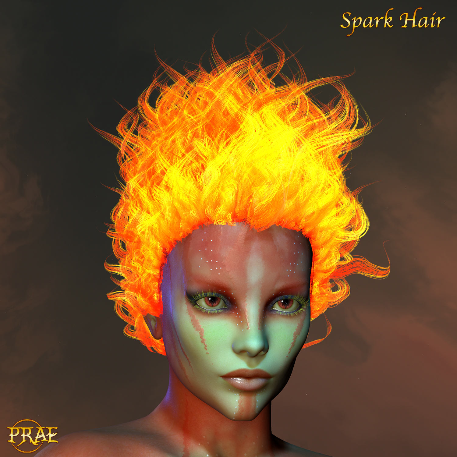 Prae-Fire Hair Double Pack V4/M4 Poser by N/A